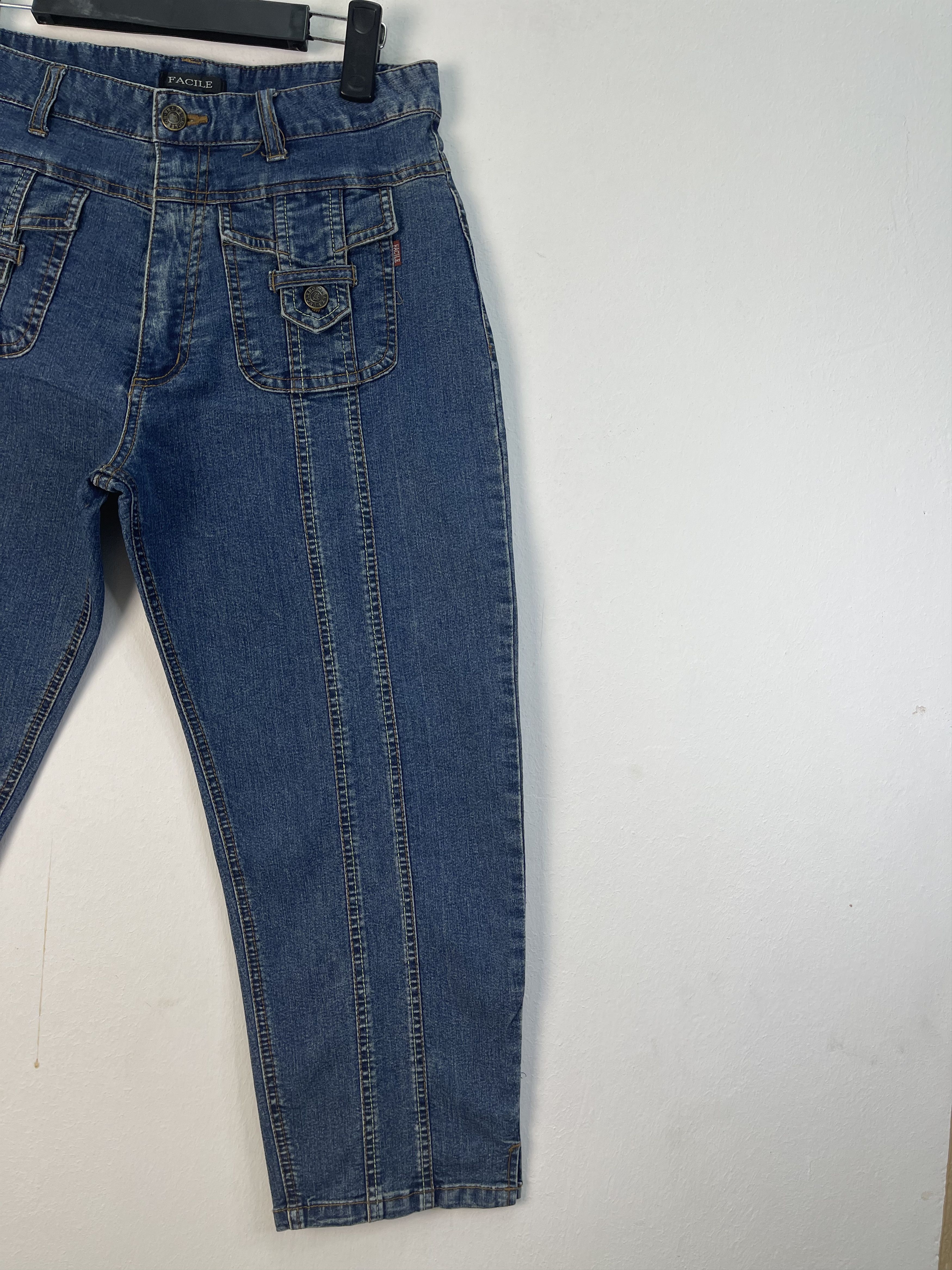 Japanese Brand × Vintage Vintage Facile Front Pocket Design Denim Size US 29 - 3 Thumbnail