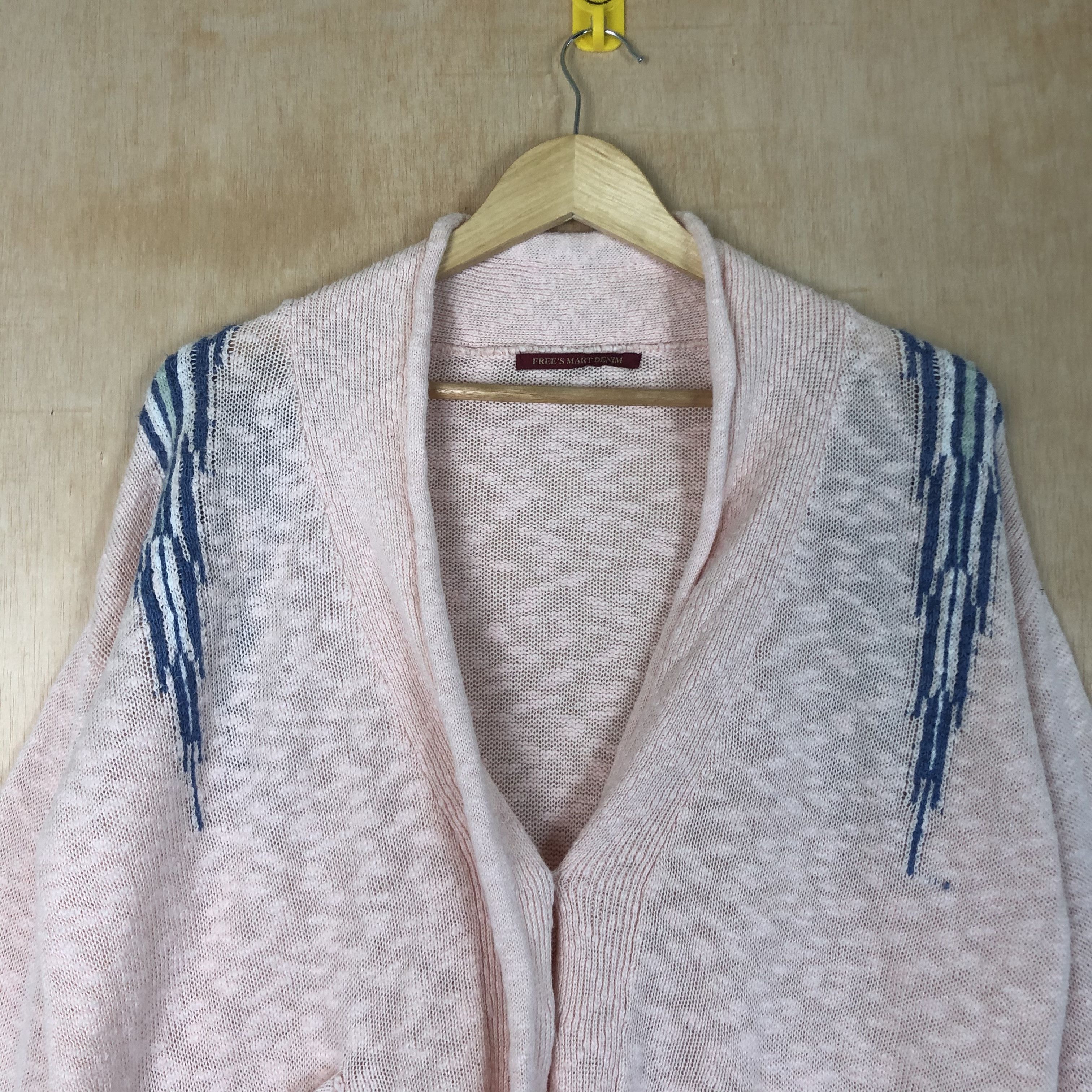 Homespun Knitwear DLL FreeS Mar Denim pink Cardigan navajo knitwear #c018 Size US M / EU 48-50 / 2 - 3 Thumbnail