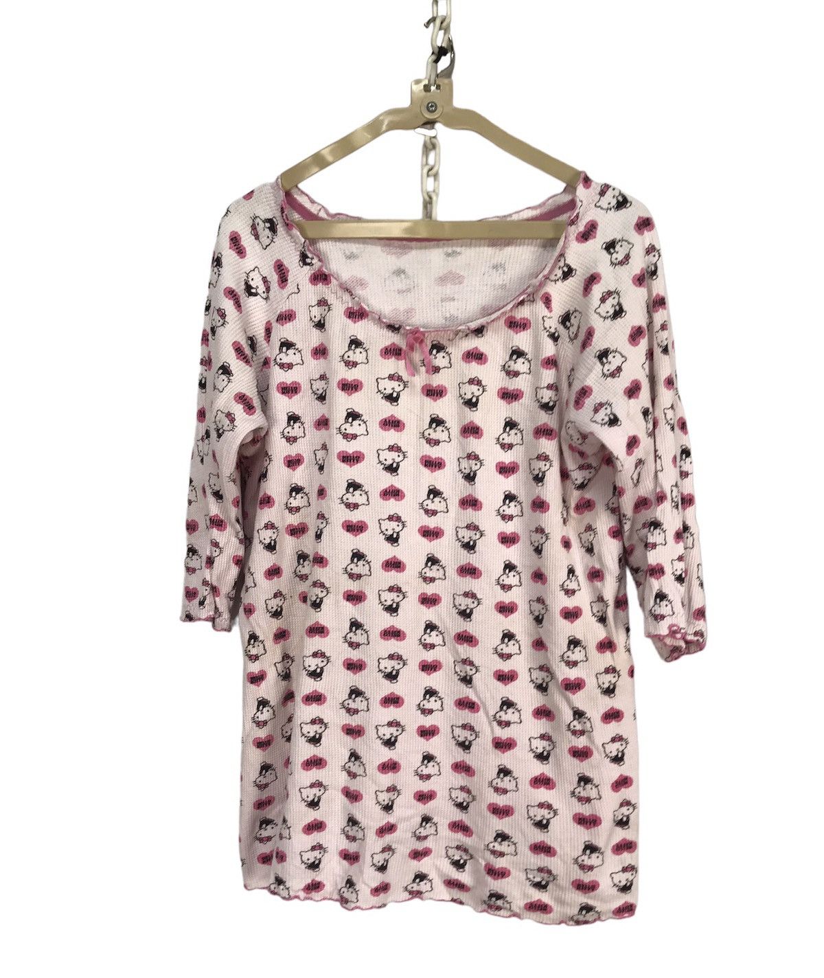 Japanese Brand × Vintage Vintage Hello kitty fullprint shirt Size M / US 6-8 / IT 42-44 - 1 Thumbnail