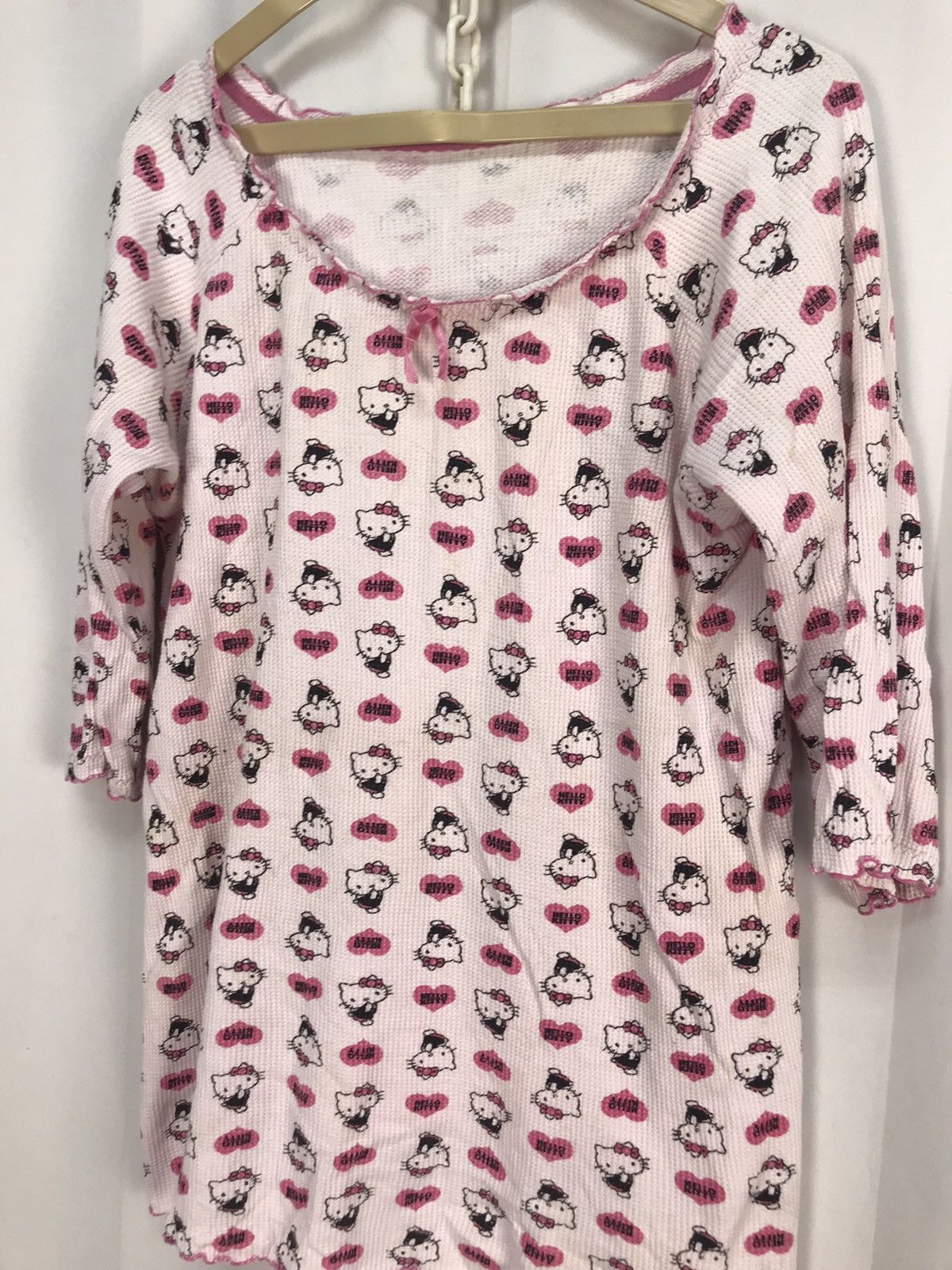 Japanese Brand × Vintage Vintage Hello kitty fullprint shirt Size M / US 6-8 / IT 42-44 - 3 Thumbnail