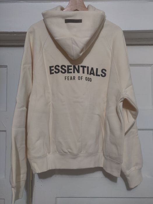 Fear of God XXS L 2021 ButterCream Hoodie Essentials FOG Cream