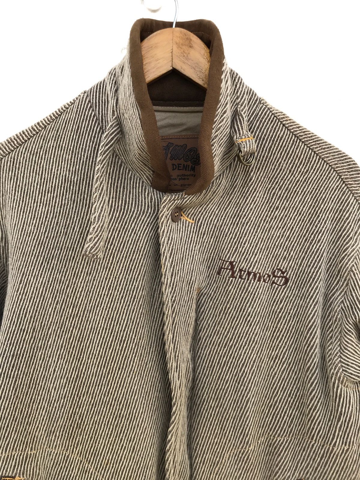 atmos Atmos Wool Stripes Workers Zipper Jacket Size US S / EU 44-46 / 1 - 5 Thumbnail