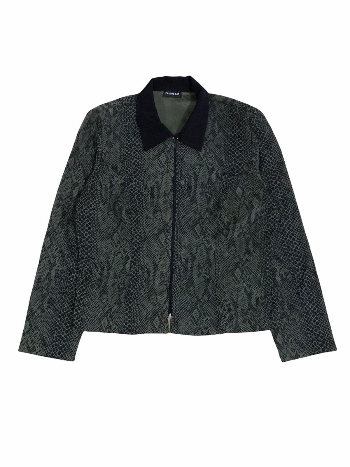Japanese Brand Japanese Brand Courtenay Snake Print Zipper Jacket Size US S / EU 44-46 / 1 - 1 Thumbnail
