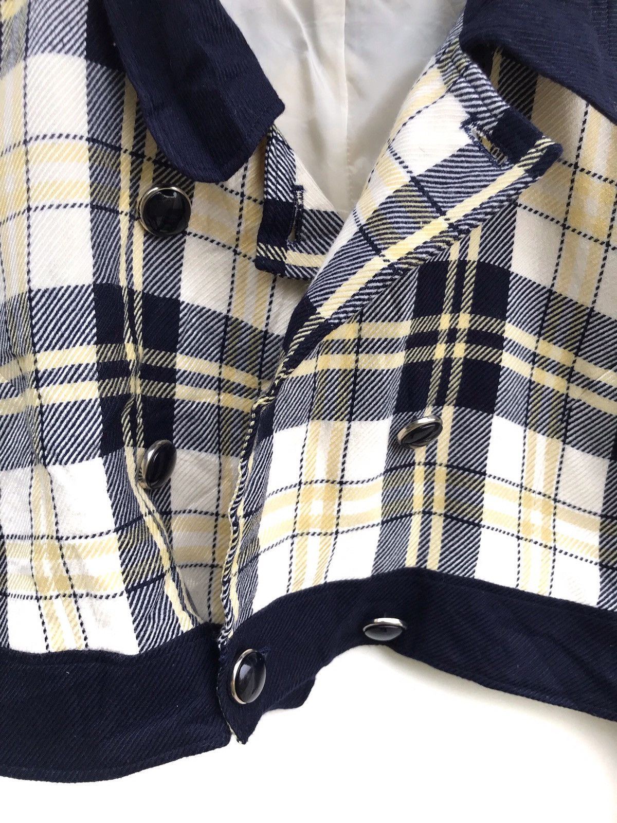 Courreges Vintage Courreges Paris Checkered Wool Cropped Jacket Size US S / EU 44-46 / 1 - 4 Thumbnail