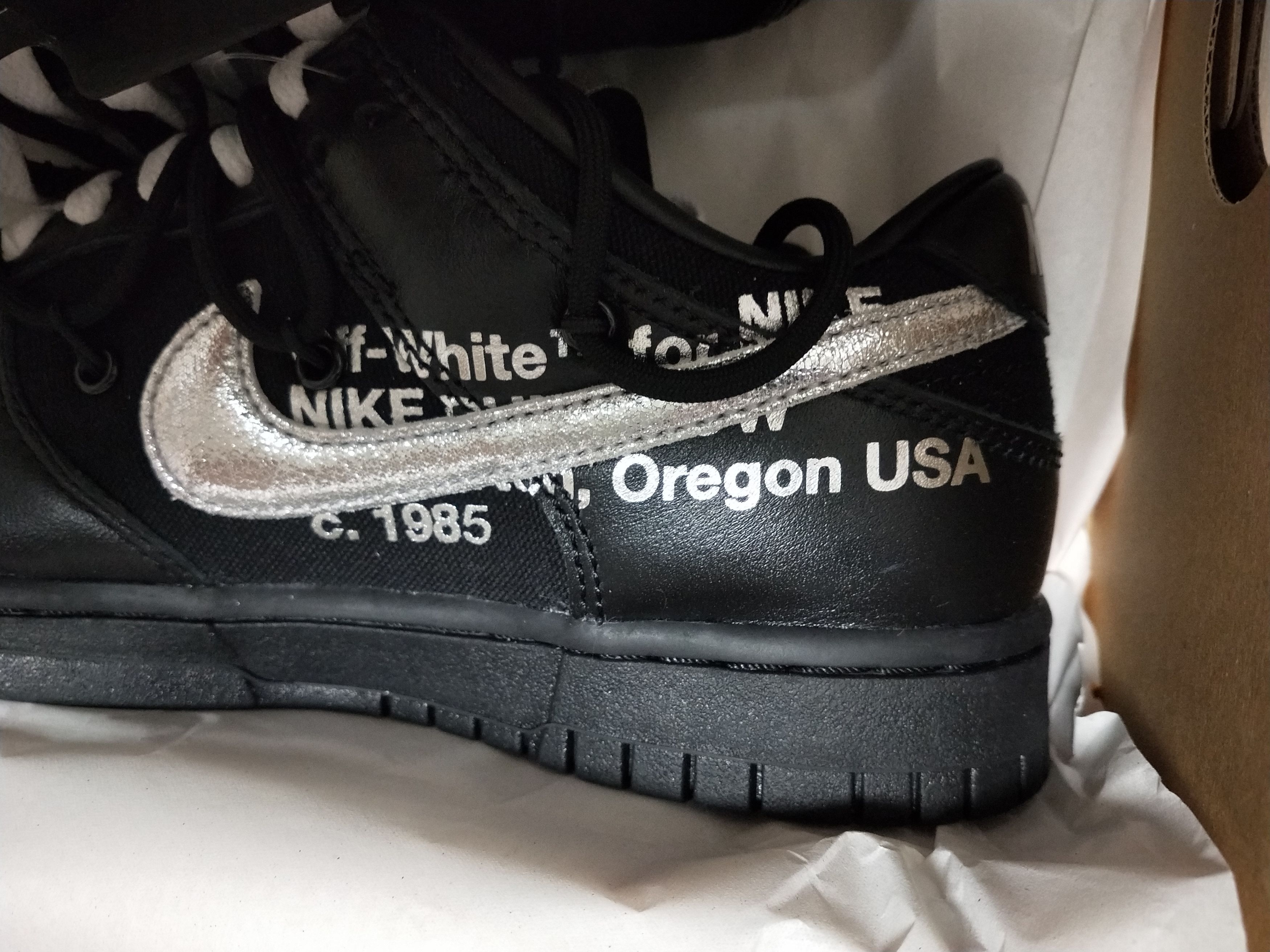 Nike × Off-White Nike Off-White Dunk Low Lot 50/50 Size US 6.5 / EU 39-40 - 3 Thumbnail