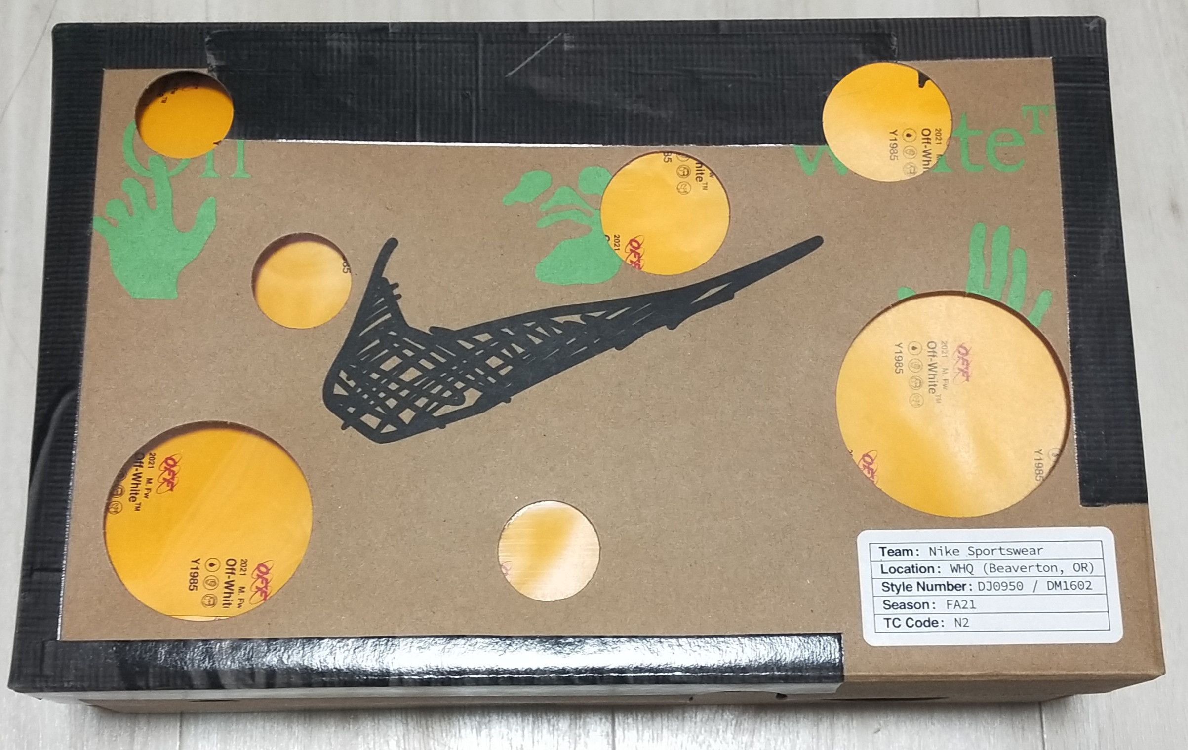 Nike × Off-White Nike Off-White Dunk Low Lot 50/50 Size US 6.5 / EU 39-40 - 11 Thumbnail