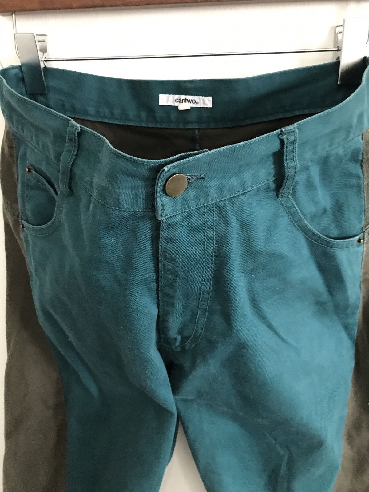 Designer × Japanese Brand Japanese Brand Cantwo Pants Two Tones Colour Waist 31"x37 Size US 31 - 4 Thumbnail