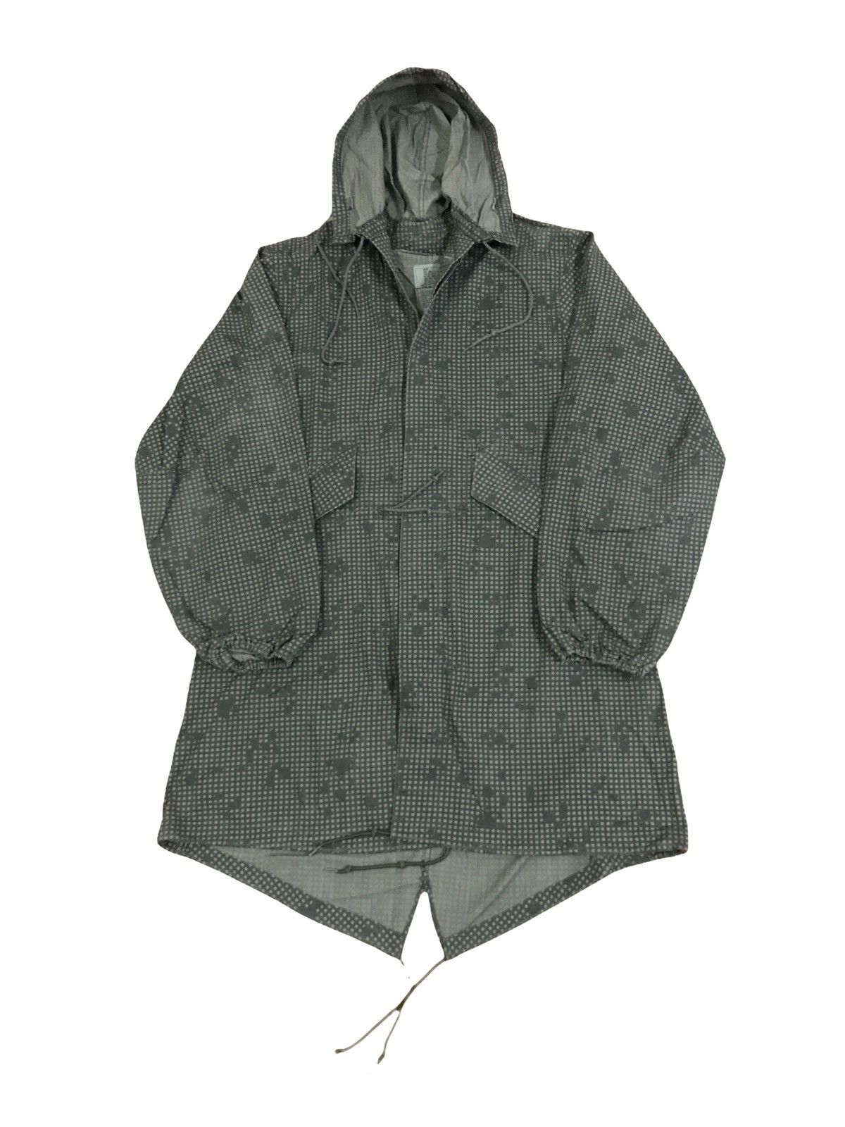 Vintage Parka Digital Camo Hoodie Jacket