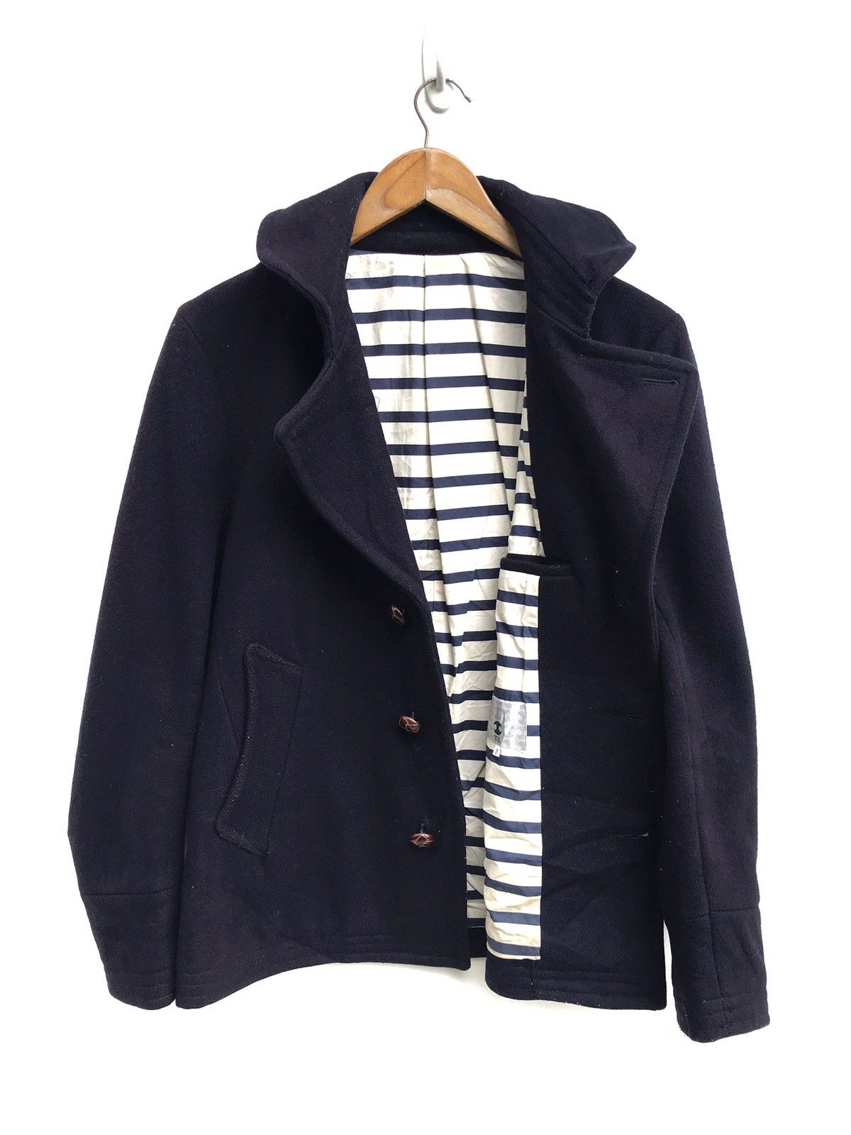 Japanese Brand × Takeo Kikuchi Japanese Brand Takeo Kikuchi Wool Heavy Coat Jacket Size US S / EU 44-46 / 1 - 1 Thumbnail