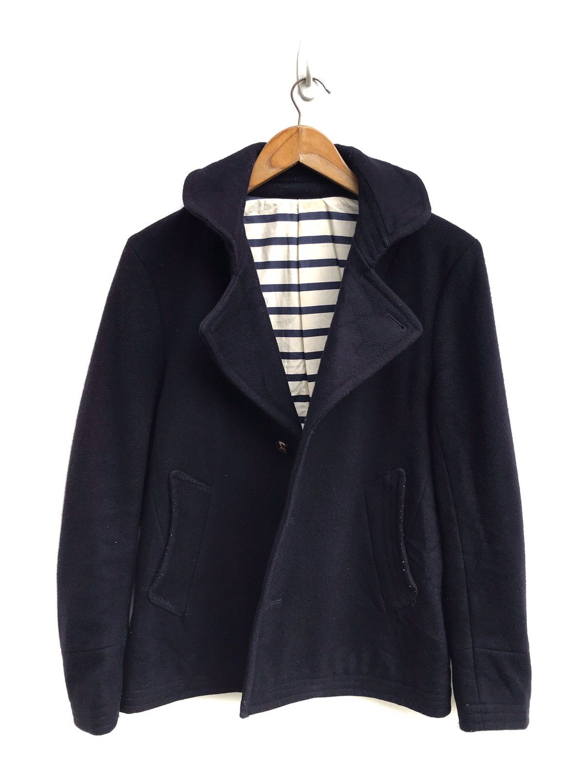 Japanese Brand × Takeo Kikuchi Japanese Brand Takeo Kikuchi Wool Heavy Coat Jacket Size US S / EU 44-46 / 1 - 2 Thumbnail