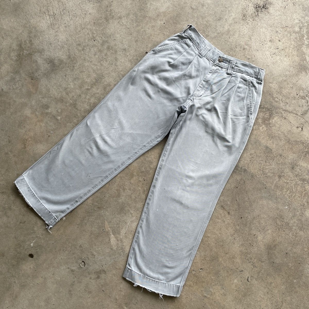 Vintage W27x27.5🔥 Vintage Grancisco Faded Trousers Casual Pants Size US 27 - 2 Thumbnail