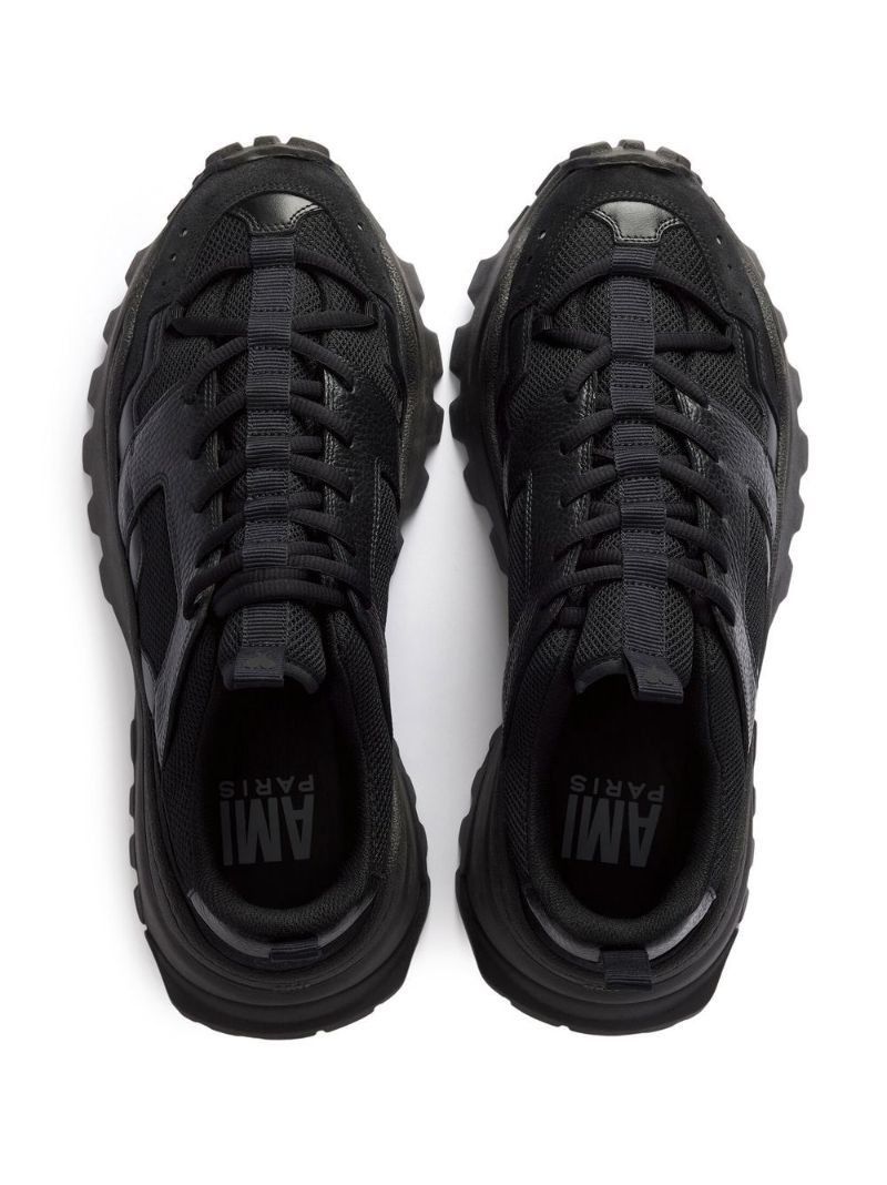 Black Lucky 9 Low-Top Sneakers
