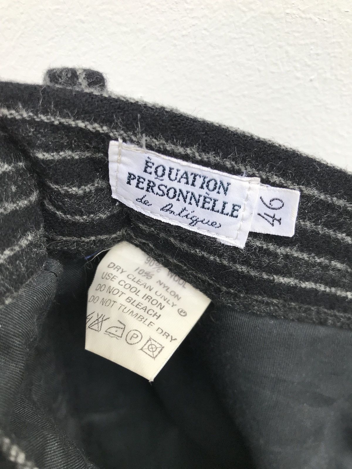Japanese Brand Japanese Brand Equation Personnelle De Antiques Wool Retro Size US 28 / EU 44 - 13 Thumbnail