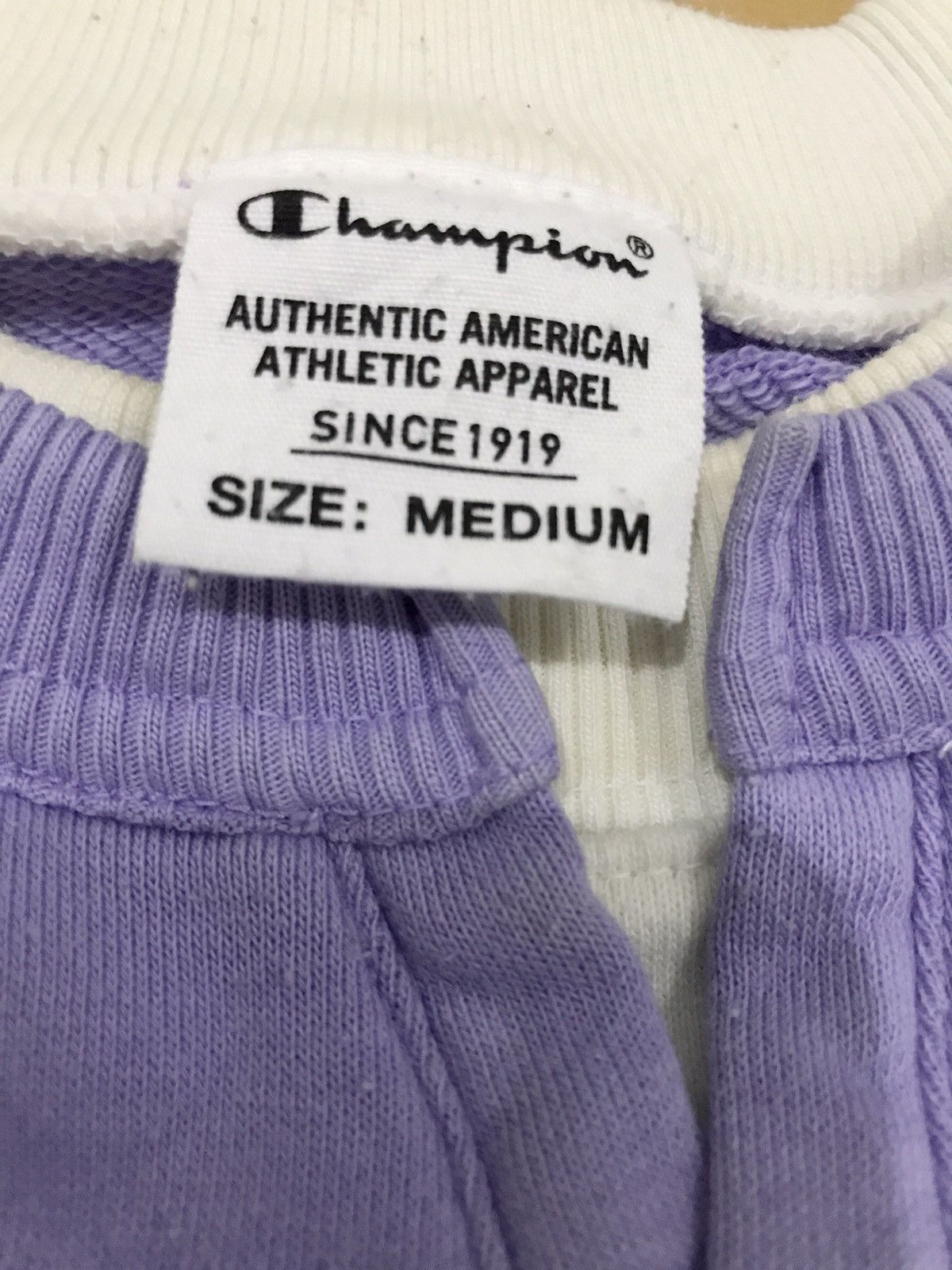 Vintage Champion Light Purple Sweatshirt Kanye West Style