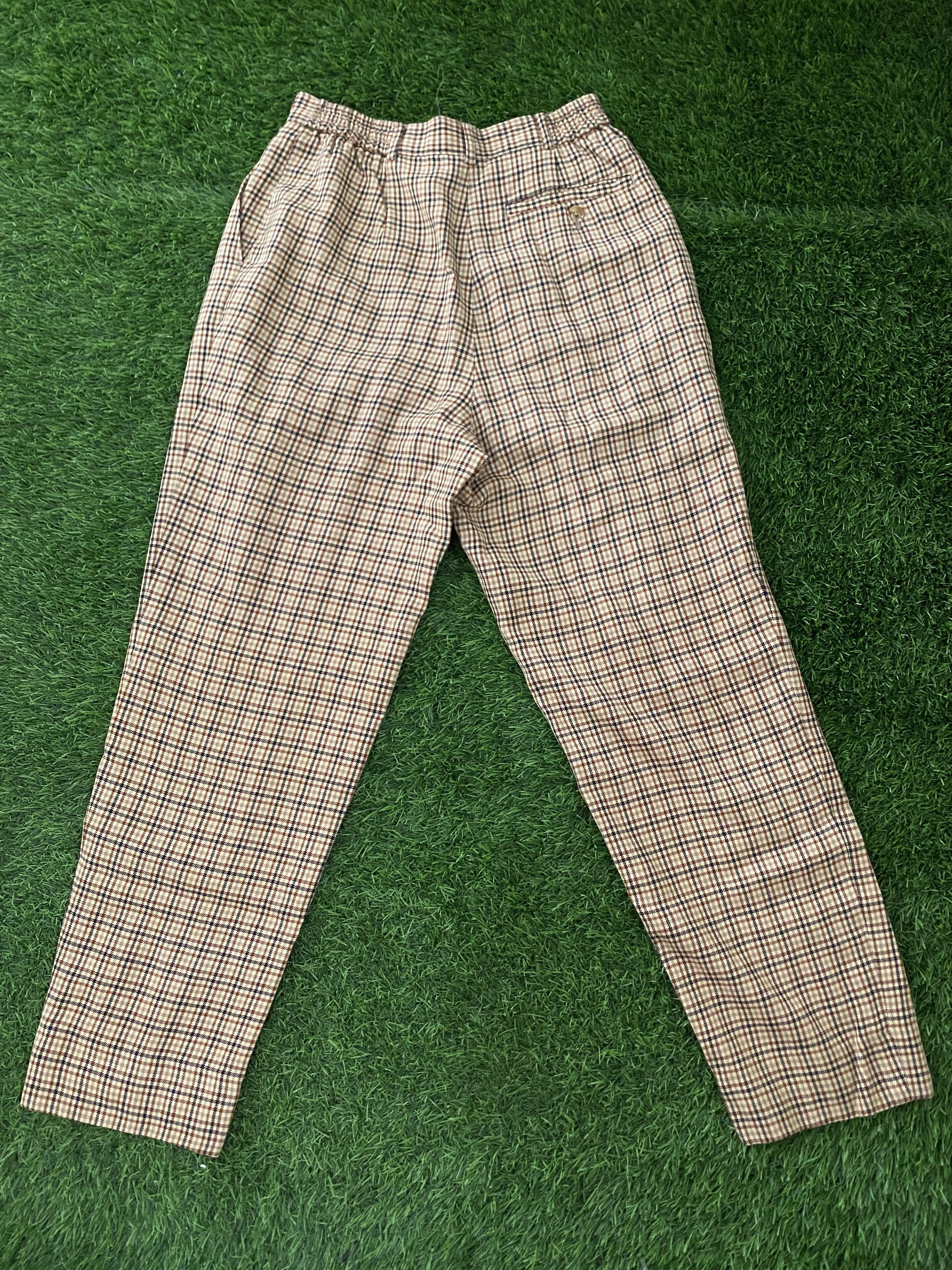 Balenciaga Vintage 90s Balenciaga Plaid Trouser pants Size 26" / US 2 / IT 38 - 3 Thumbnail