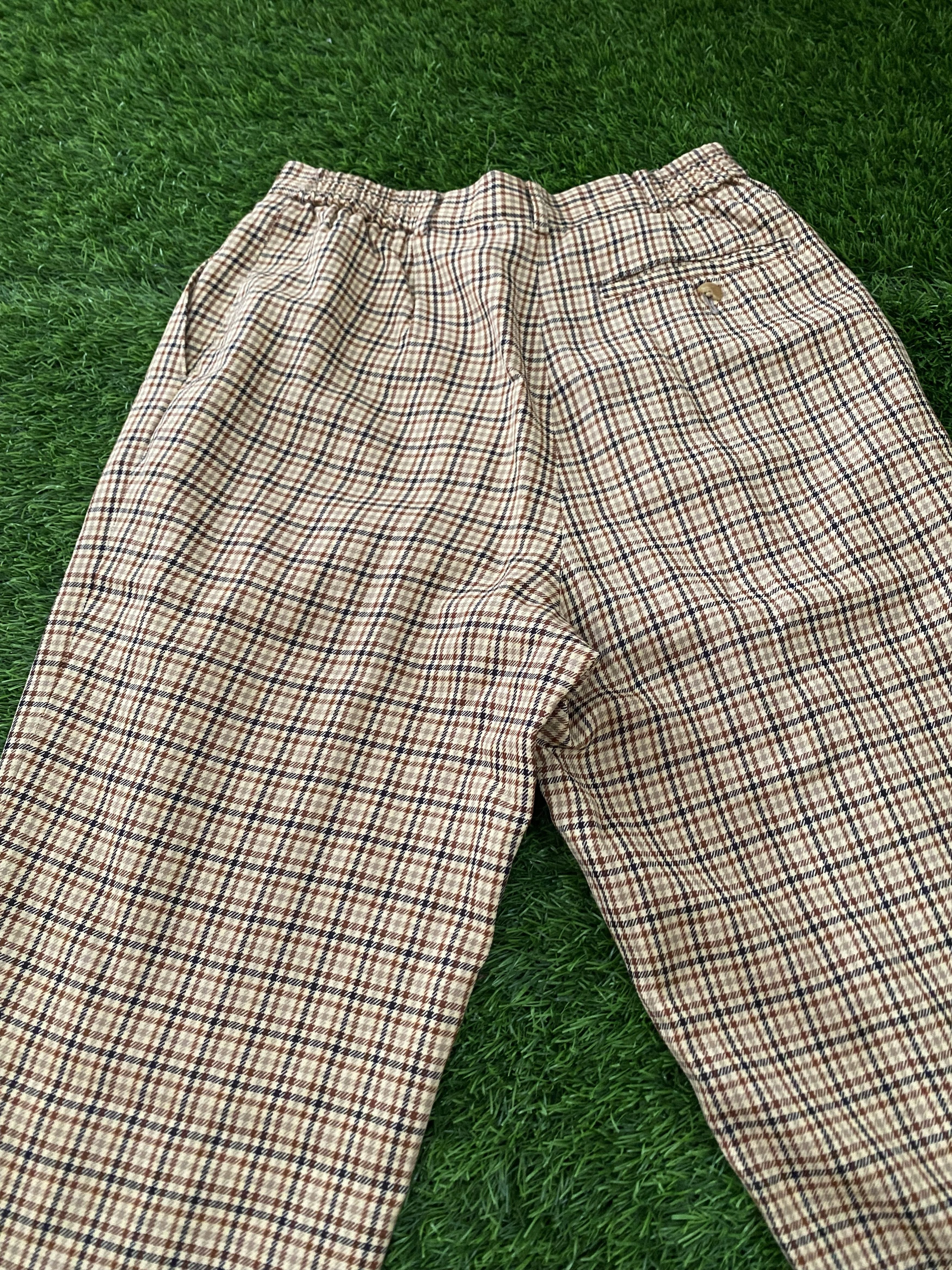Balenciaga Vintage 90s Balenciaga Plaid Trouser pants Size 26" / US 2 / IT 38 - 4 Thumbnail