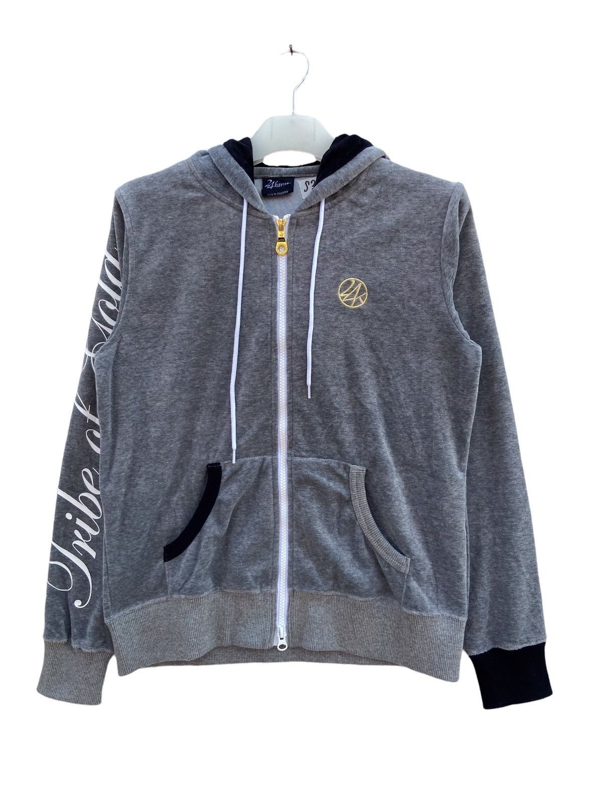 Japanese Brand 24 Karats Japanese Spellout Hoodie Size US S / EU 44-46 / 1 - 2 Thumbnail
