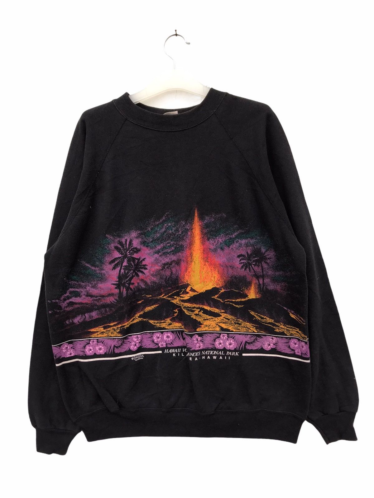 Hanes Vintage Hawaii Volcano Fullprint Sun Faded Sweatshirt Size US XL / EU 56 / 4 - 1 Thumbnail