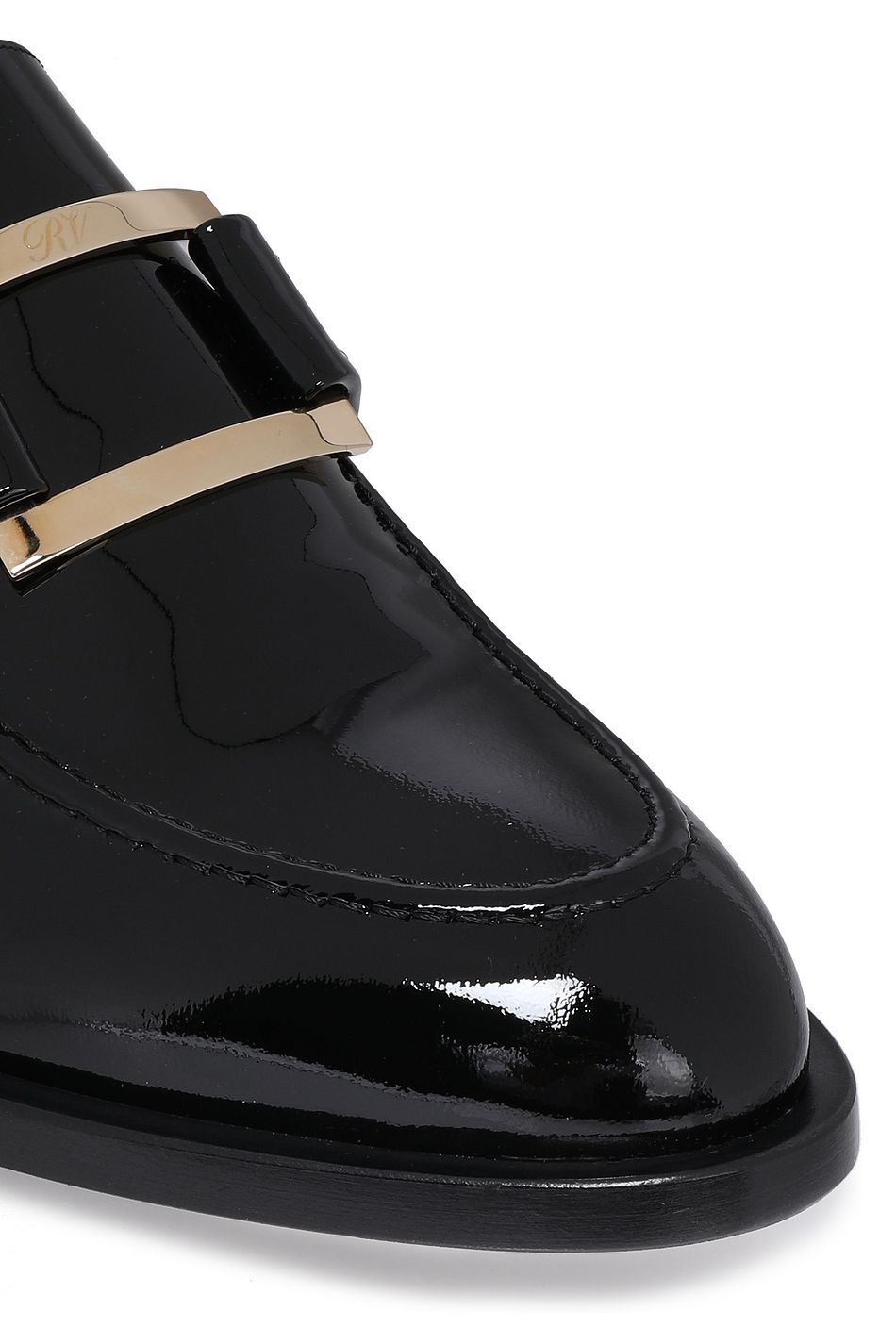 Roger Vivier Roger Vivier Buckle Embellished Patent Leather Loafer Size US 7.5 / IT 37.5 - 2 Thumbnail
