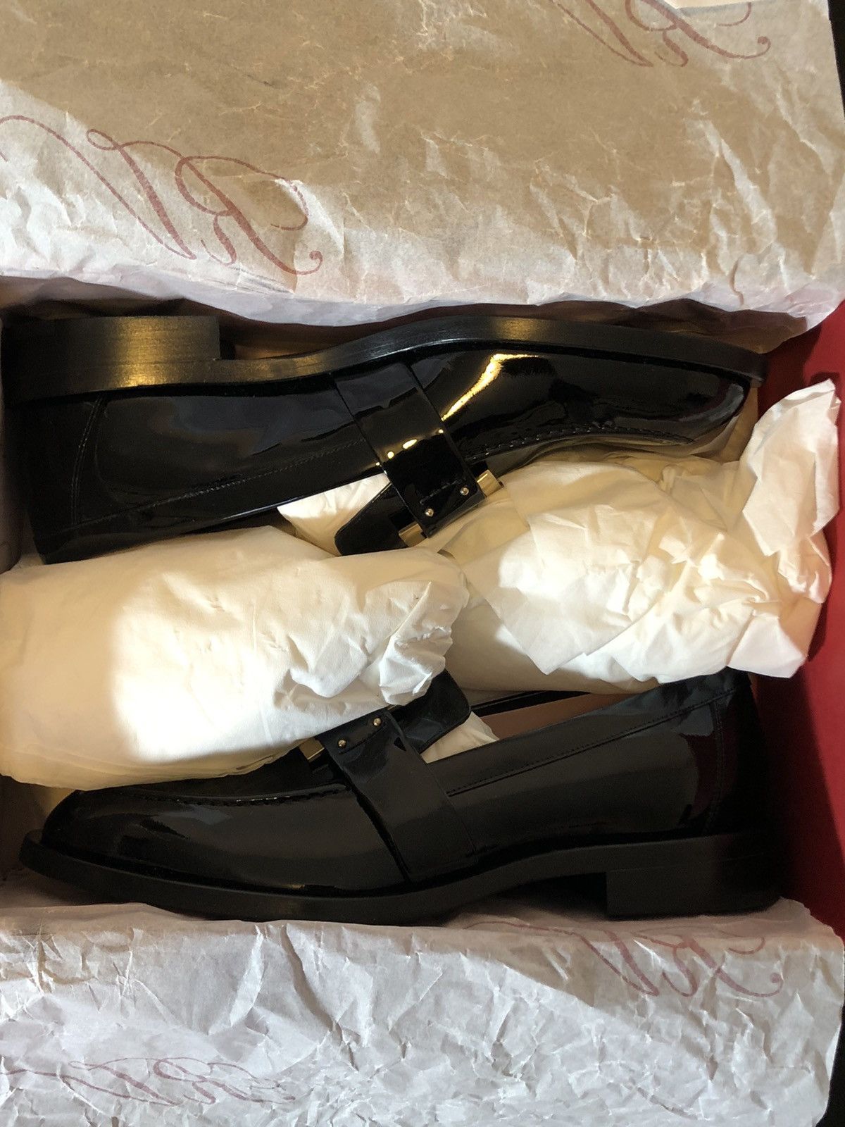 Roger Vivier Roger Vivier Buckle Embellished Patent Leather Loafer Size US 7.5 / IT 37.5 - 10 Thumbnail