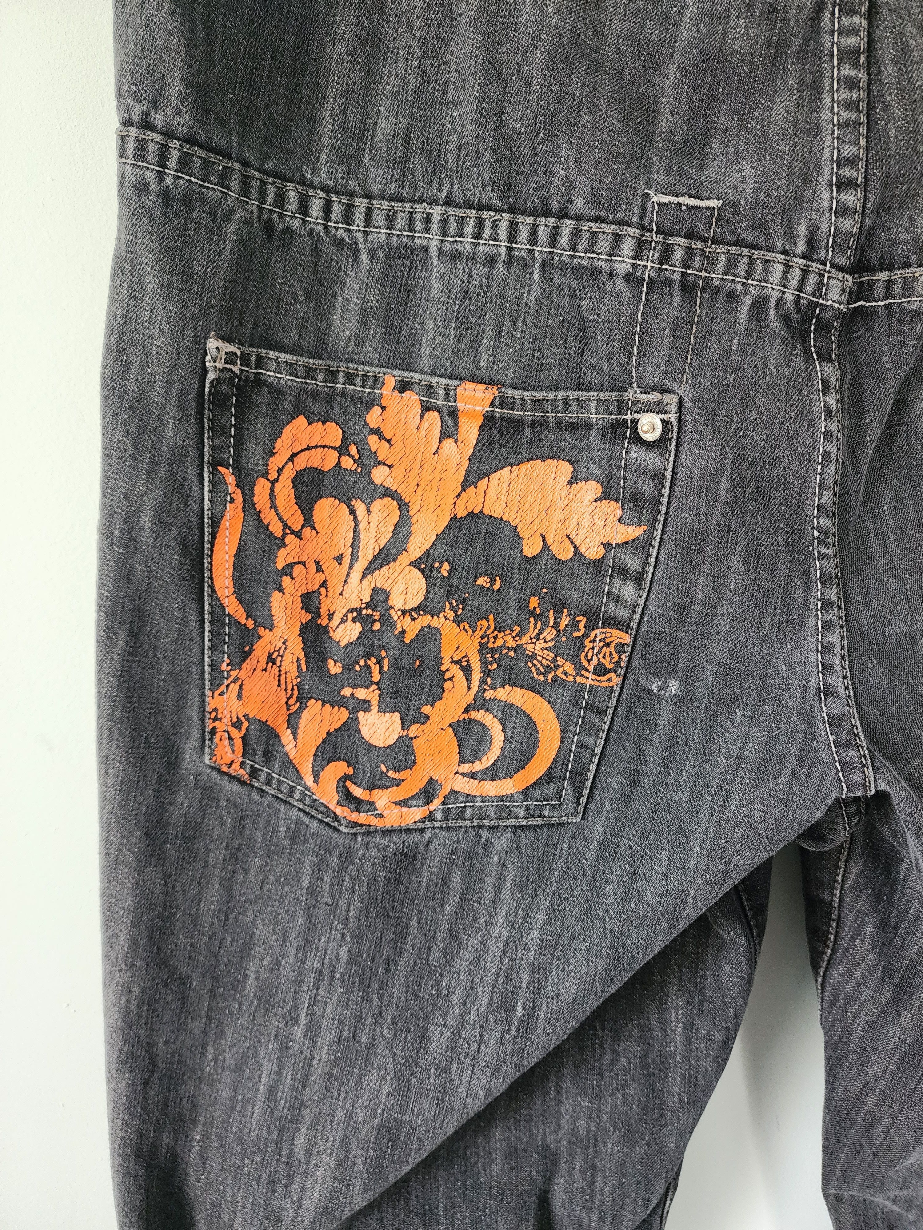 JNCO Vintage Y2K Oversized Denim Jeans PNB Nation Graffiti Size US 38 / EU 54 - 2 Thumbnail