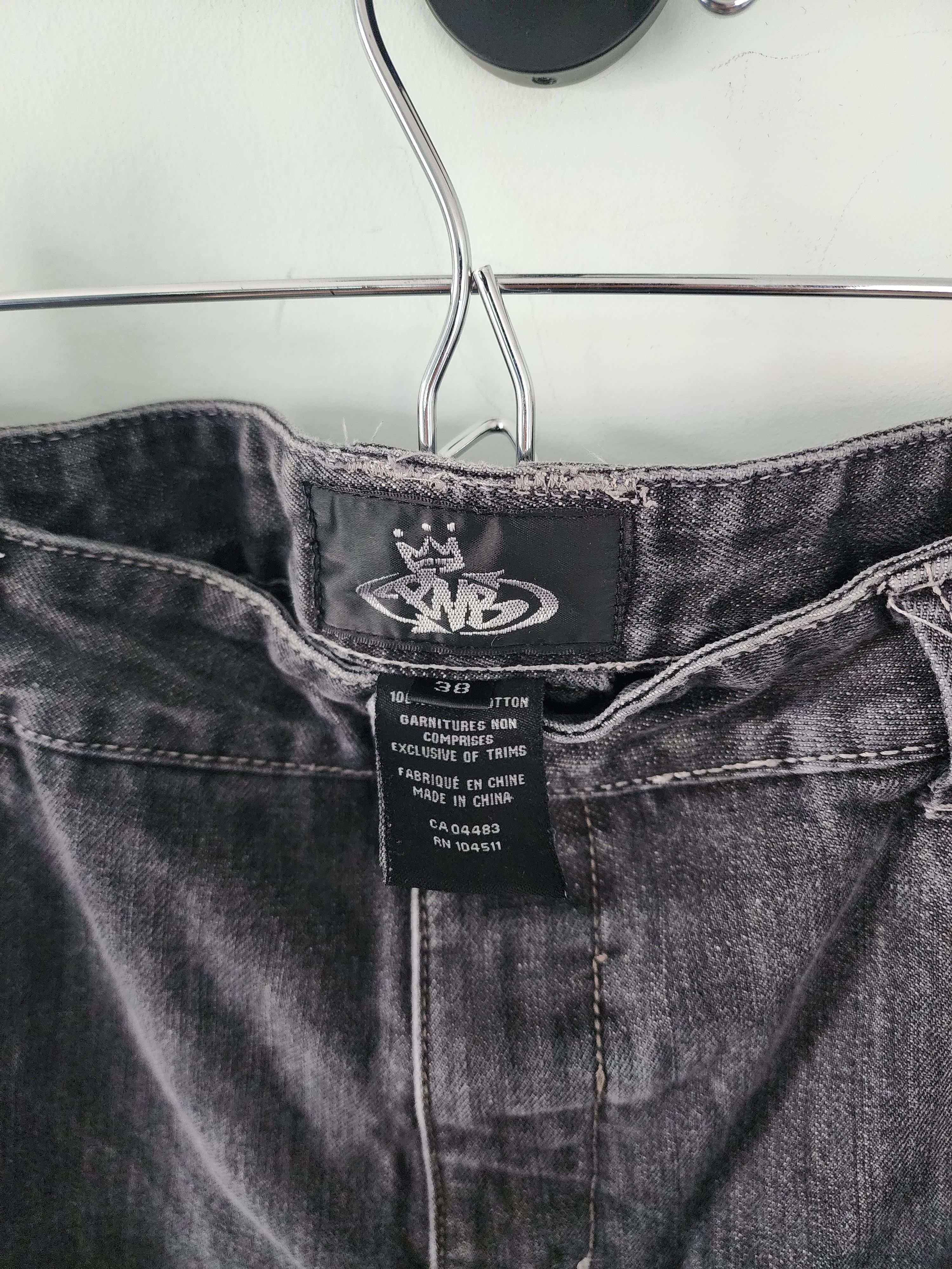 JNCO Vintage Y2K Oversized Denim Jeans PNB Nation Graffiti Size US 38 / EU 54 - 5 Thumbnail