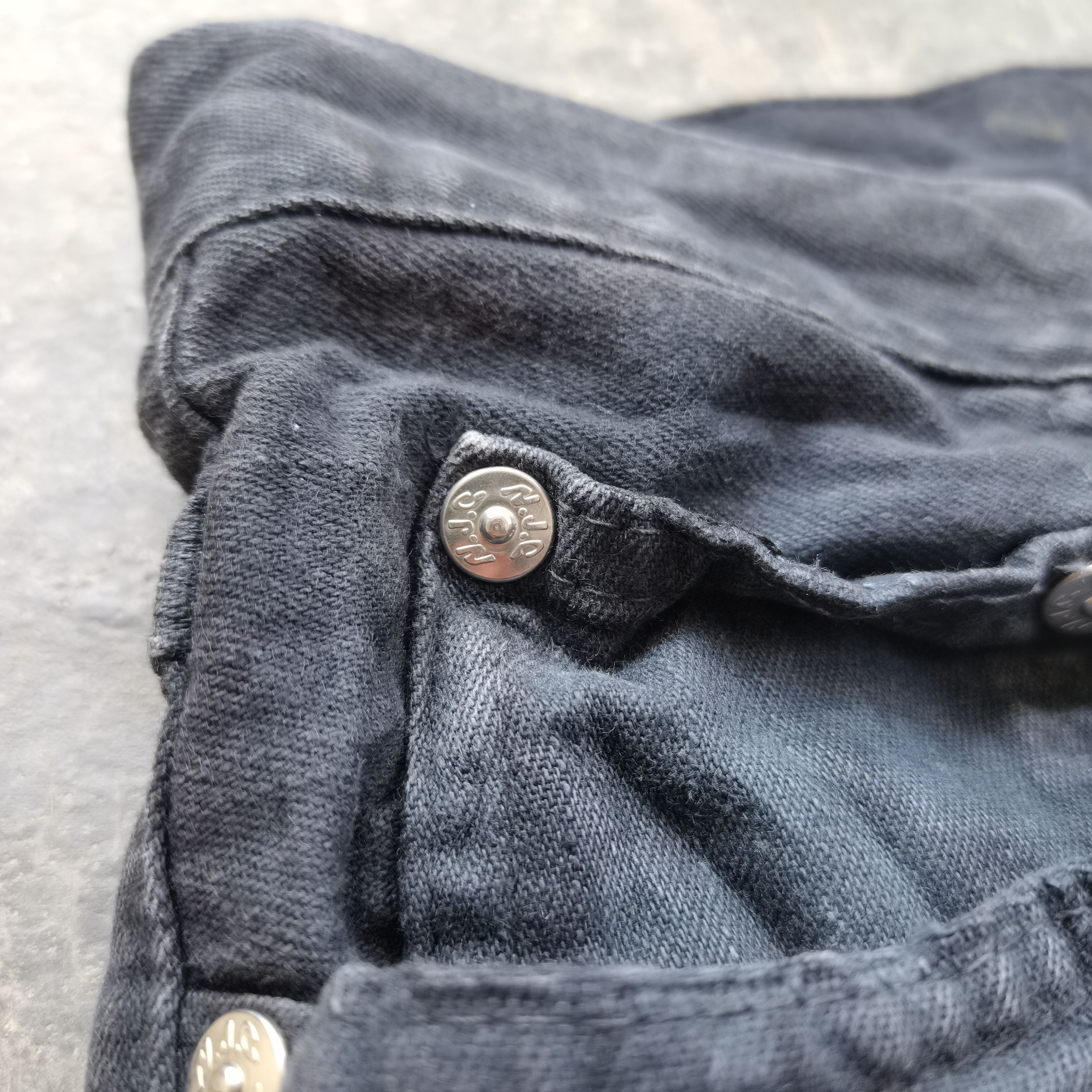Nautica × Vintage Vintage NAUTICA Black Faded Distress Denim Pants Size US 32 / EU 48 - 11 Thumbnail