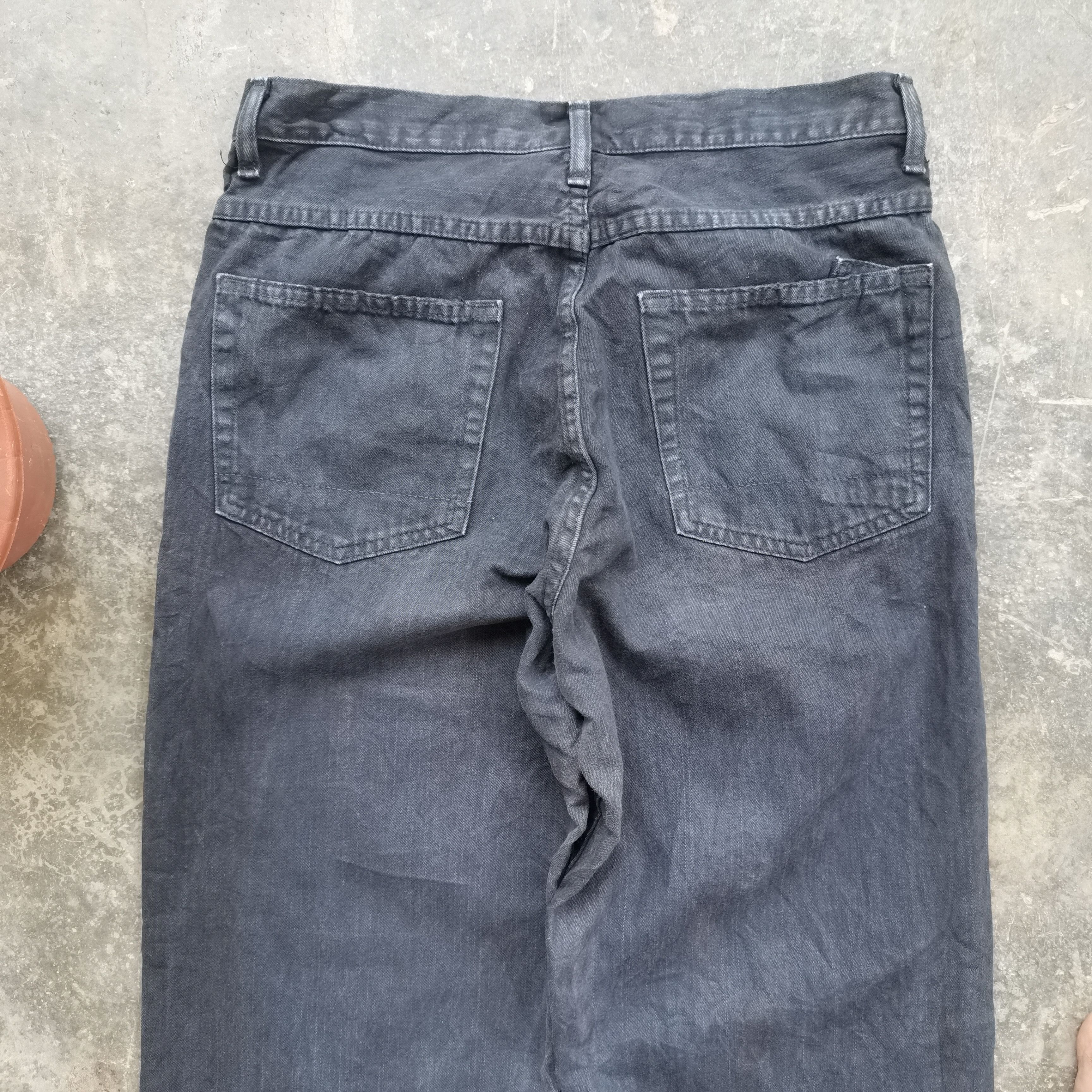 Nautica × Vintage Vintage NAUTICA Black Faded Distress Denim Pants Size US 32 / EU 48 - 6 Thumbnail