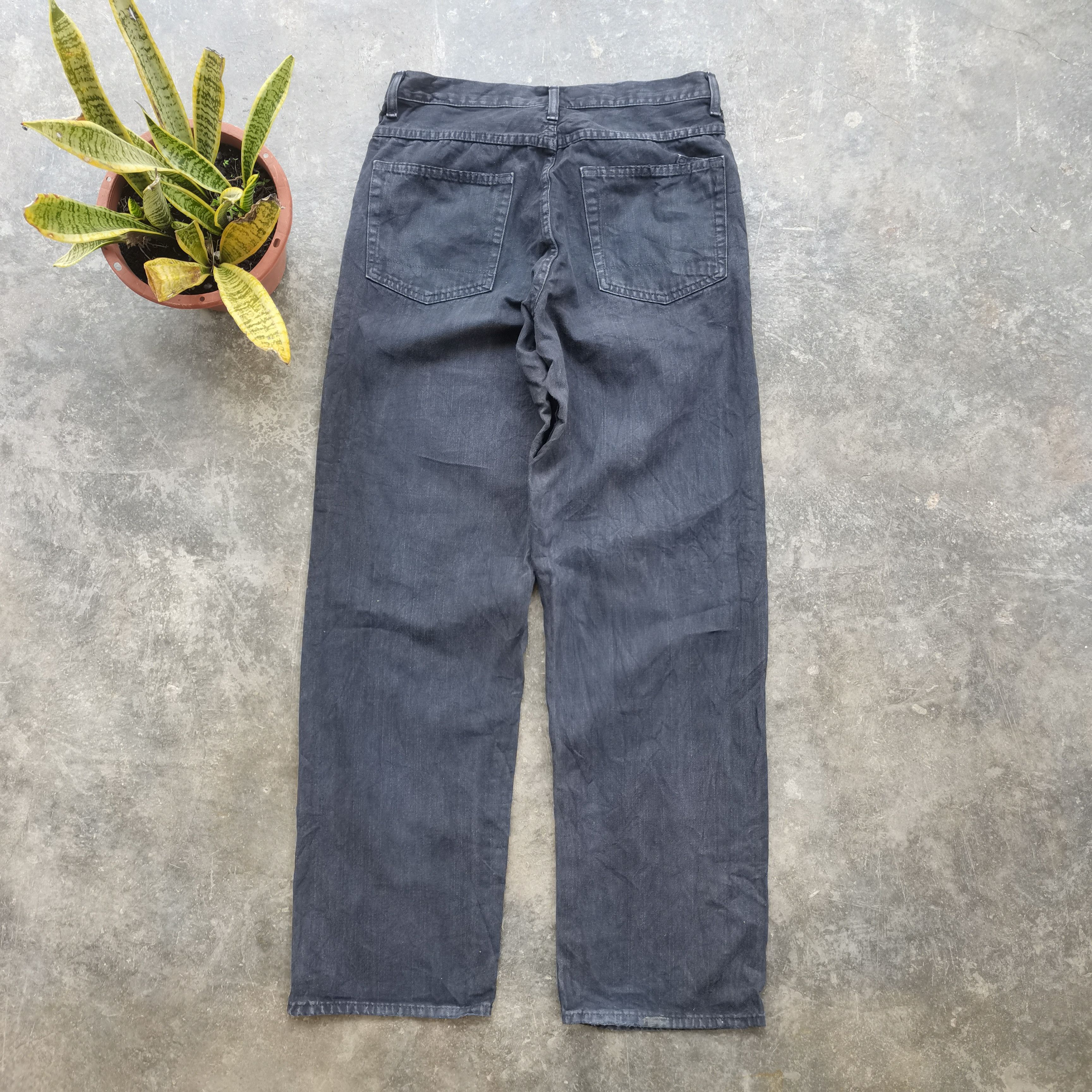 Nautica × Vintage Vintage NAUTICA Black Faded Distress Denim Pants Size US 32 / EU 48 - 5 Thumbnail