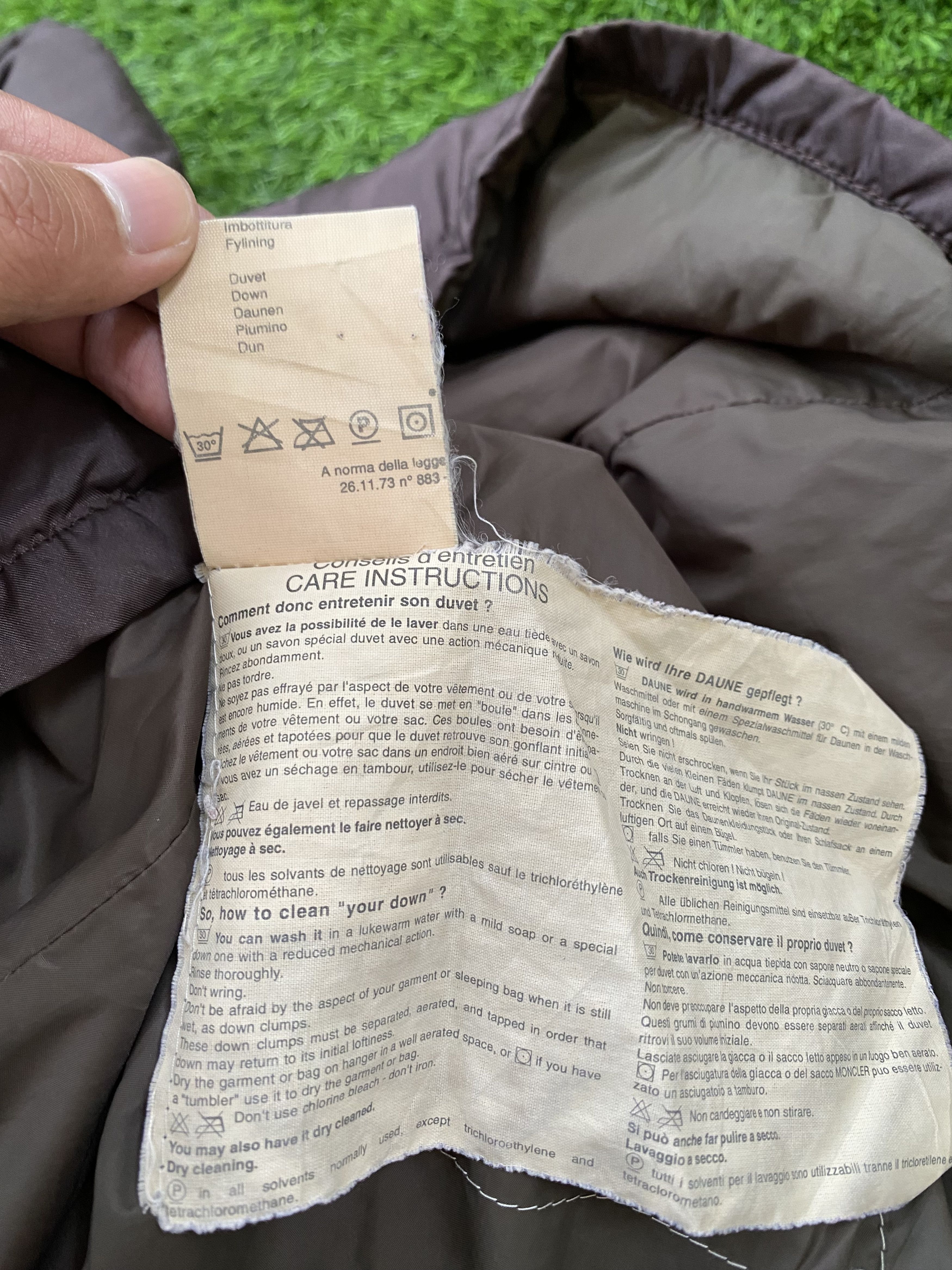 Moncler × Moncler Grenoble × Vintage Vintage 90s Moncler Grenoble Puffer Brown Jacket Size US M / EU 48-50 / 2 - 6 Thumbnail