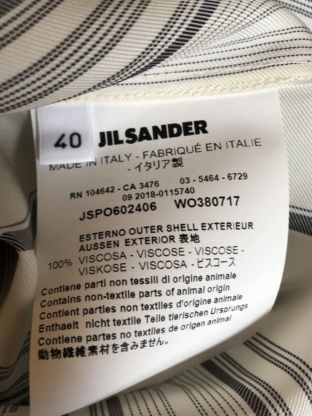 Jil Sander Jil Sander BNWT Giusy Striped Shirt $2000 Retail Size S / US 4 / IT 40 - 7 Thumbnail