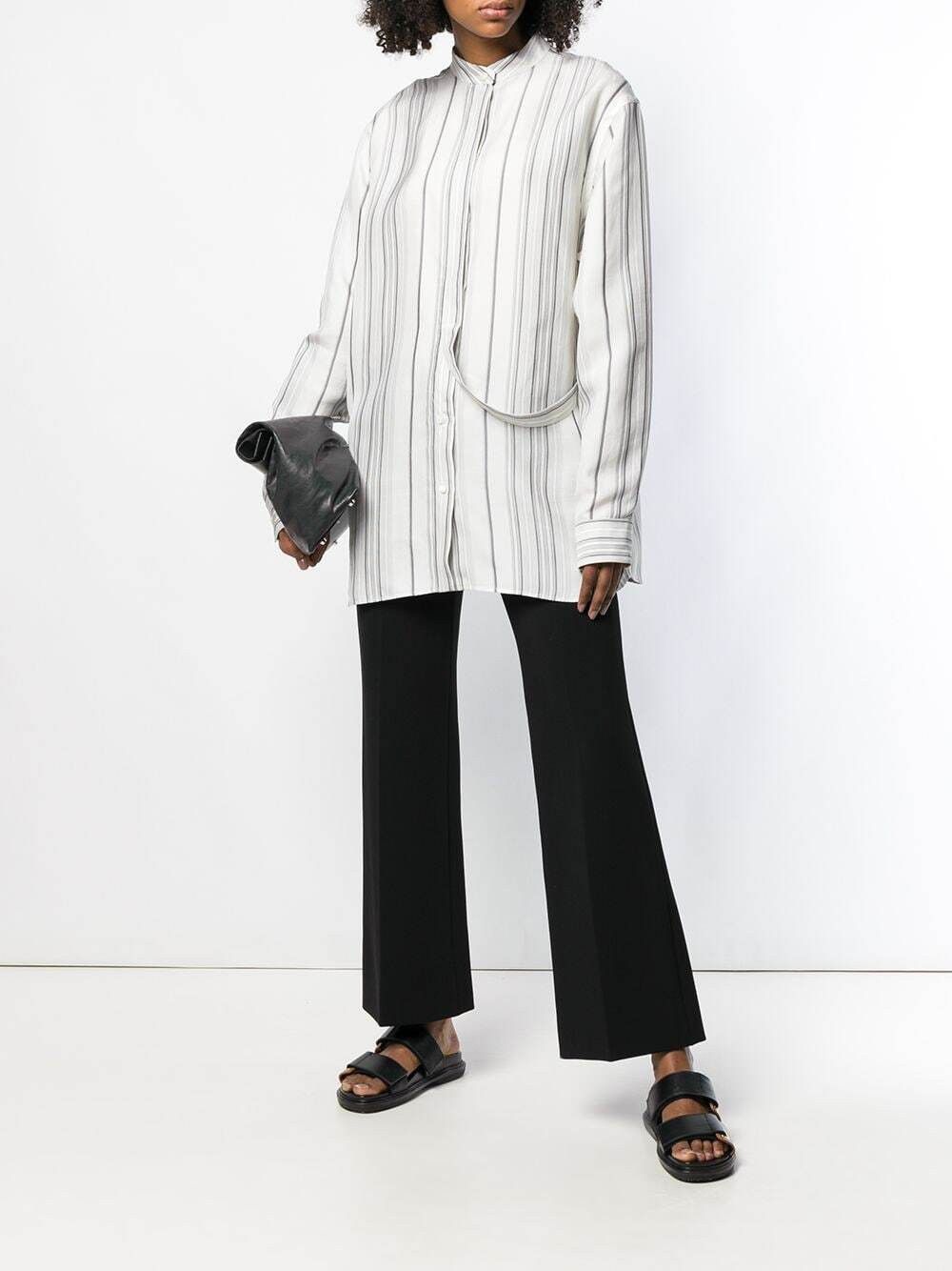 Jil Sander Jil Sander BNWT Giusy Striped Shirt $2000 Retail Size S / US 4 / IT 40 - 2 Thumbnail