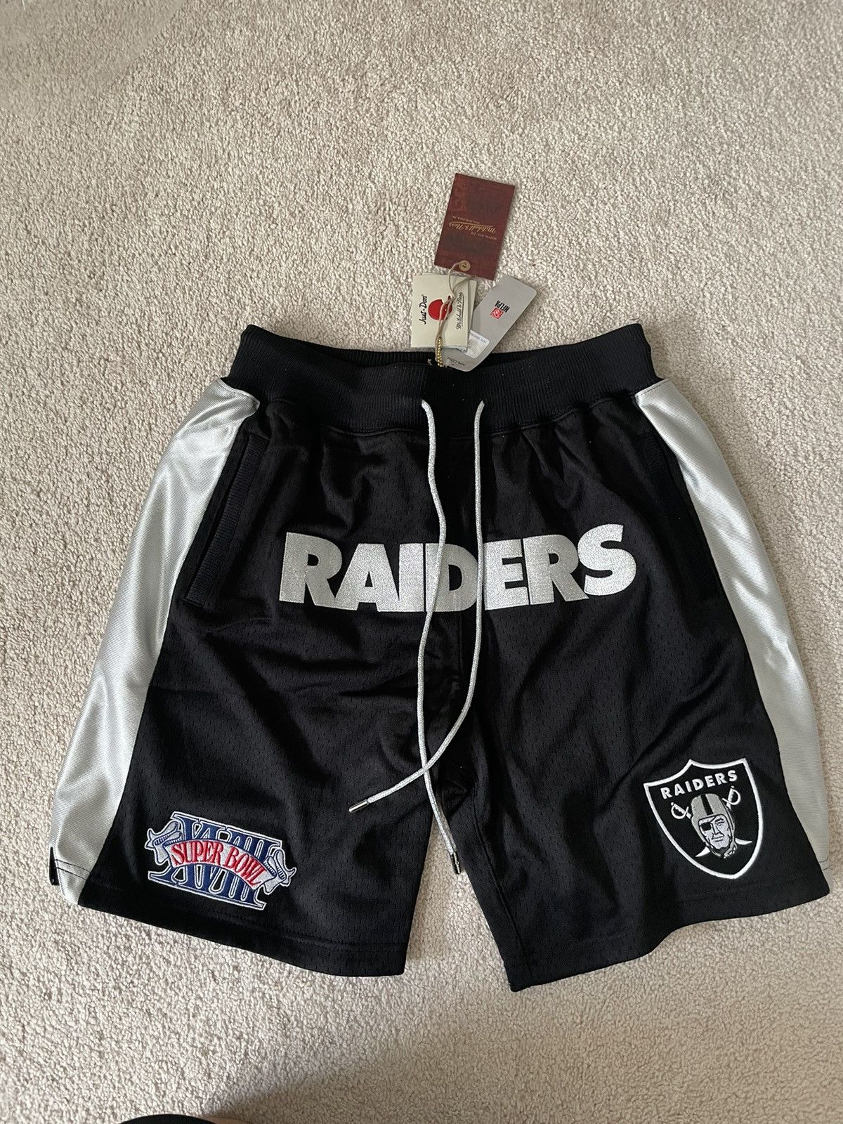Just Don Just Don Oakland Raiders Black Gold Rush Shorts Size US 32 / EU 48 - 1 Thumbnail