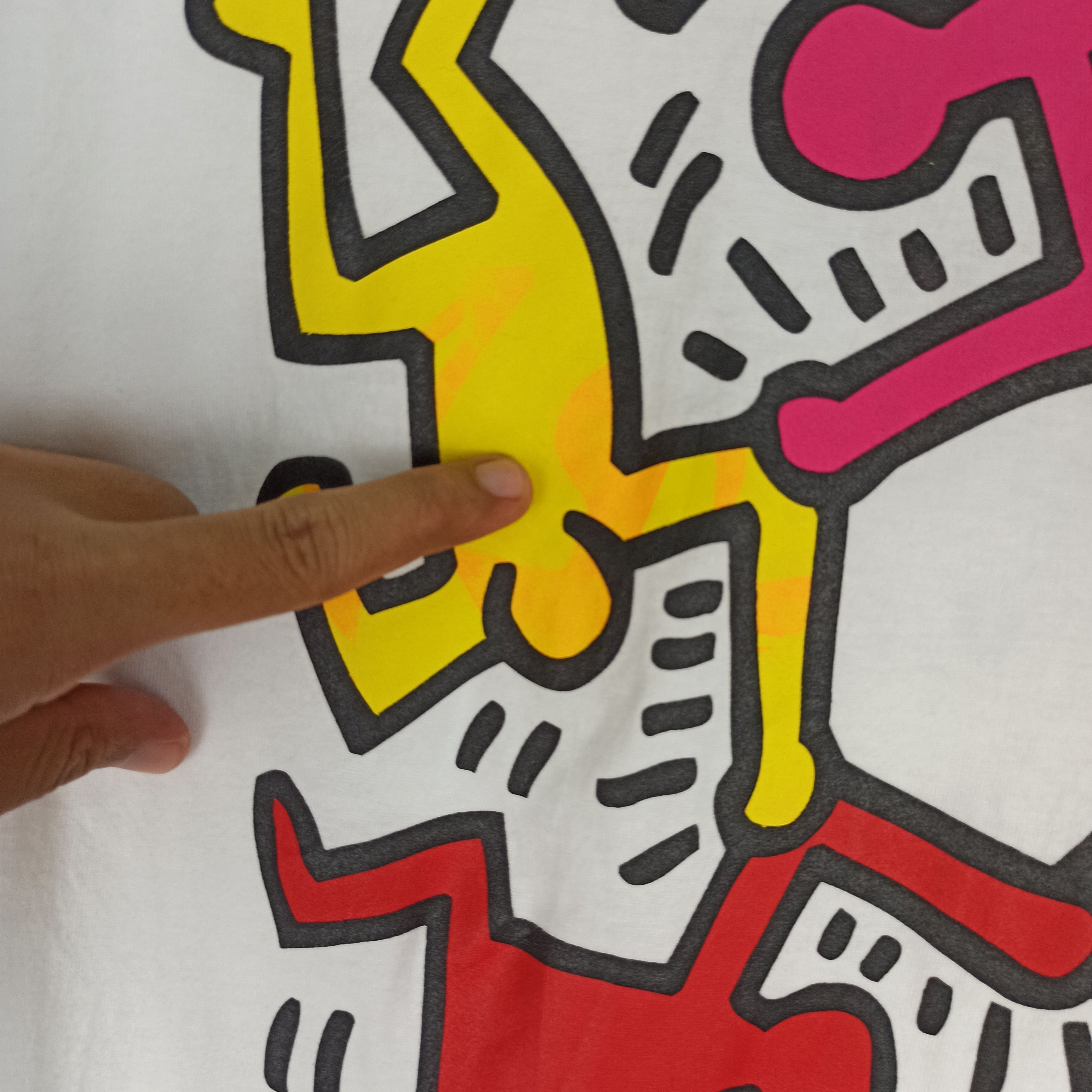 Keith Haring 🔥STEALS🔥 Big Bang Keith Haring K Pop G Dragon Tour TShirt Size US L / EU 52-54 / 3 - 3 Thumbnail