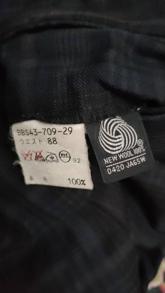 Burberry Vintage Burberry Checkered Wool Pant Size US 33 - 5 Thumbnail