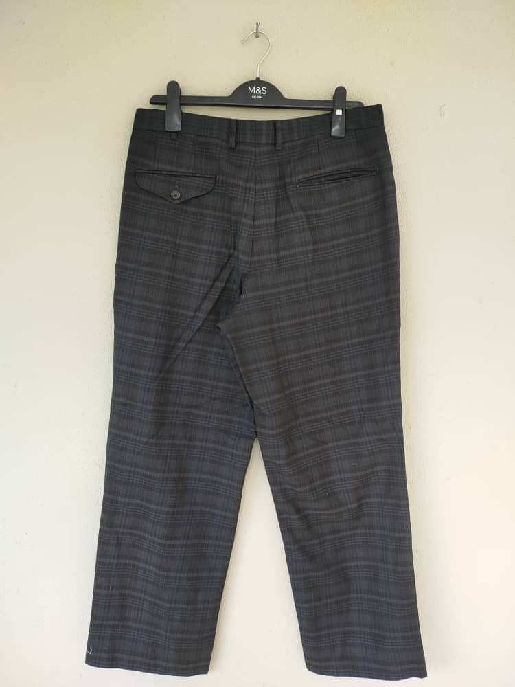 Burberry Vintage Burberry Checkered Wool Pant Size US 33 - 2 Thumbnail