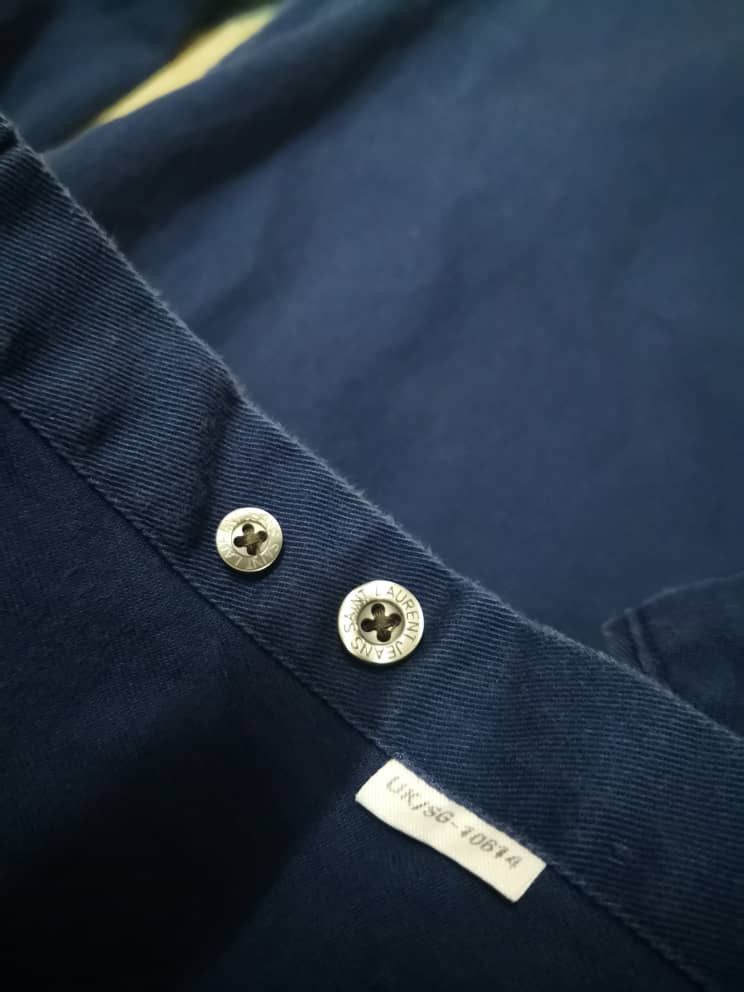 Yves Saint Laurent YSL Embroidered Small Logo Shirt Size US L / EU 52-54 / 3 - 6 Thumbnail