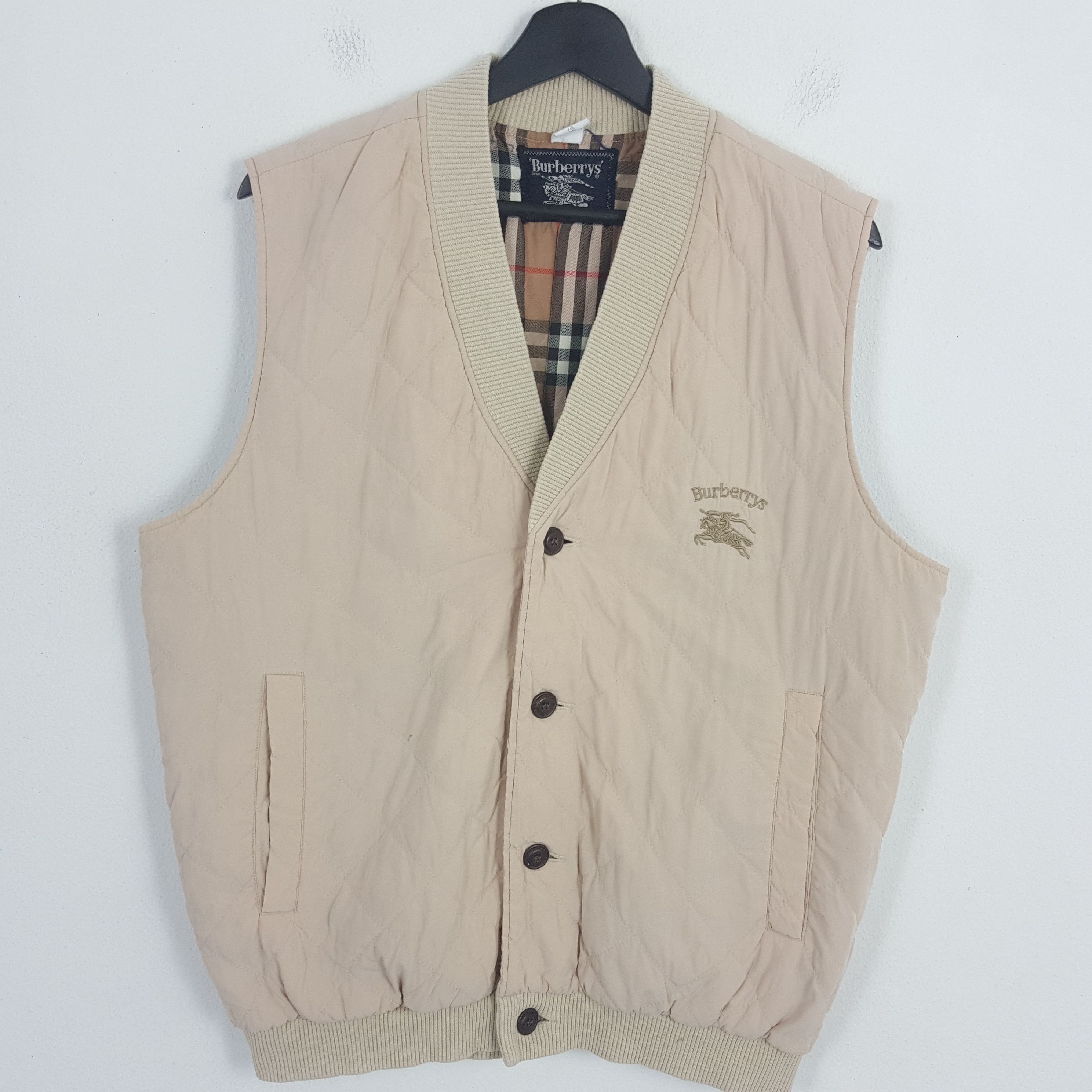 Burberry × Vintage BURBERRYS Nova Check Vest Size US L / EU 52-54 / 3 - 1 Thumbnail