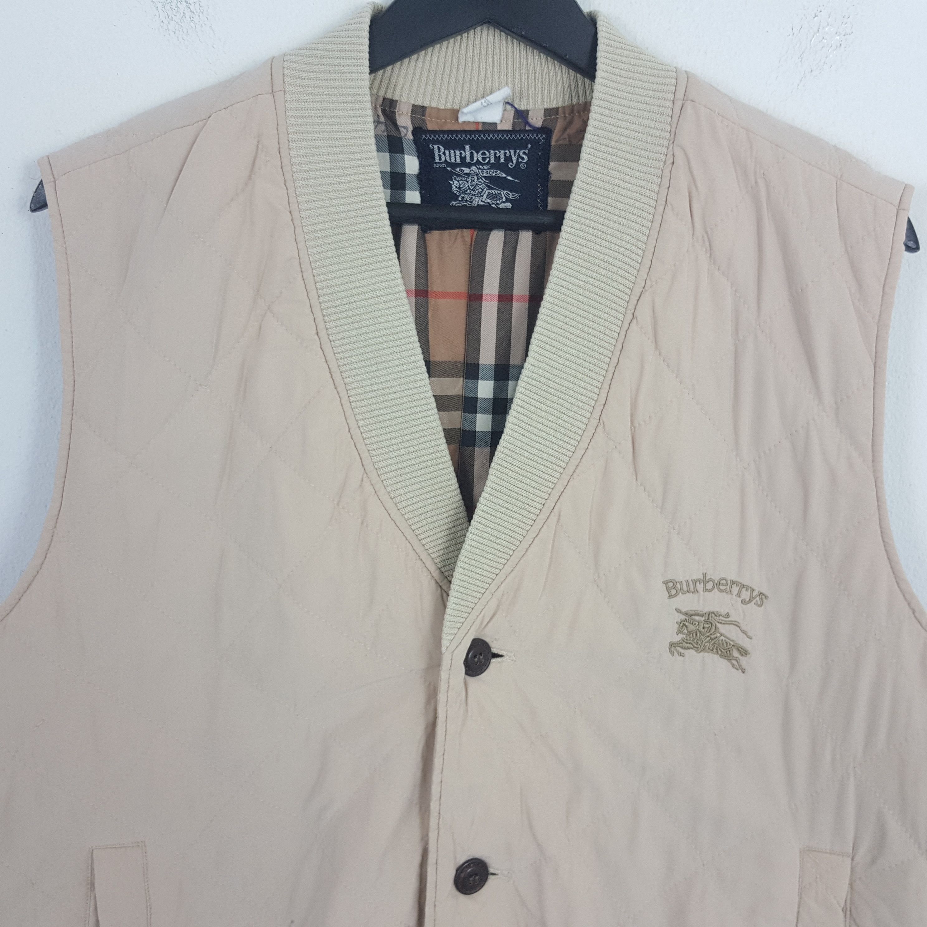 Burberry × Vintage BURBERRYS Nova Check Vest Size US L / EU 52-54 / 3 - 2 Thumbnail