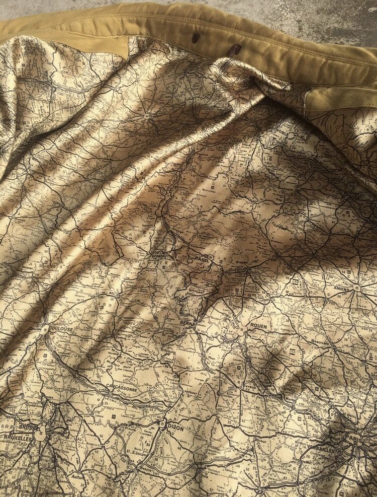 Lancel Lancel Paris Suede Map Lining Bomber Jacket Size US L / EU 52-54 / 3 - 7 Thumbnail