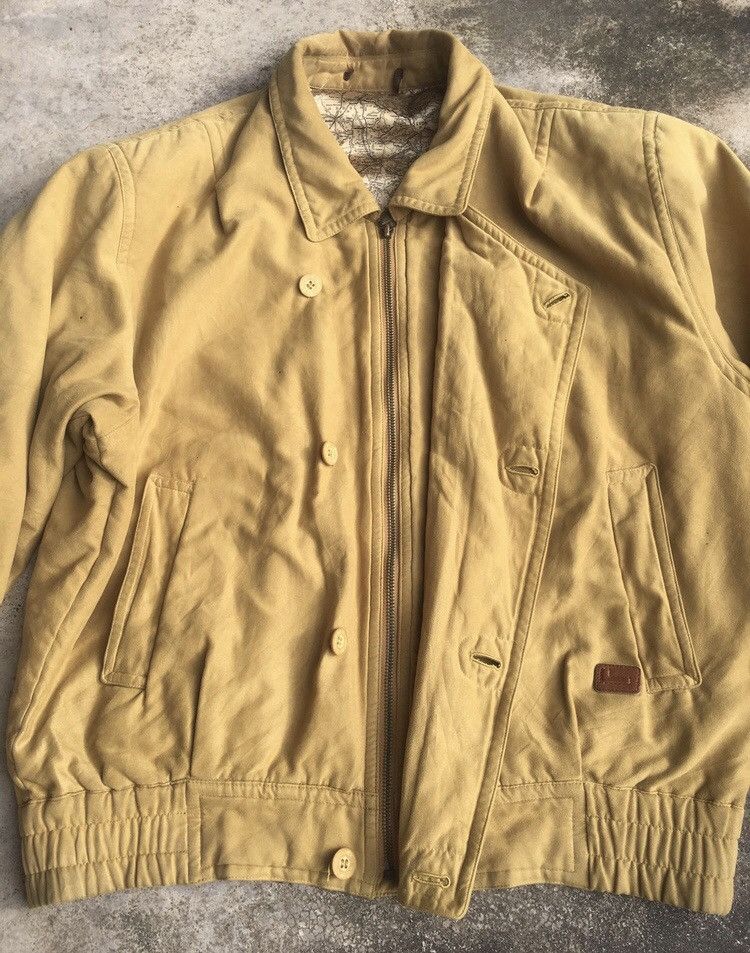 Lancel Lancel Paris Suede Map Lining Bomber Jacket Size US L / EU 52-54 / 3 - 8 Thumbnail