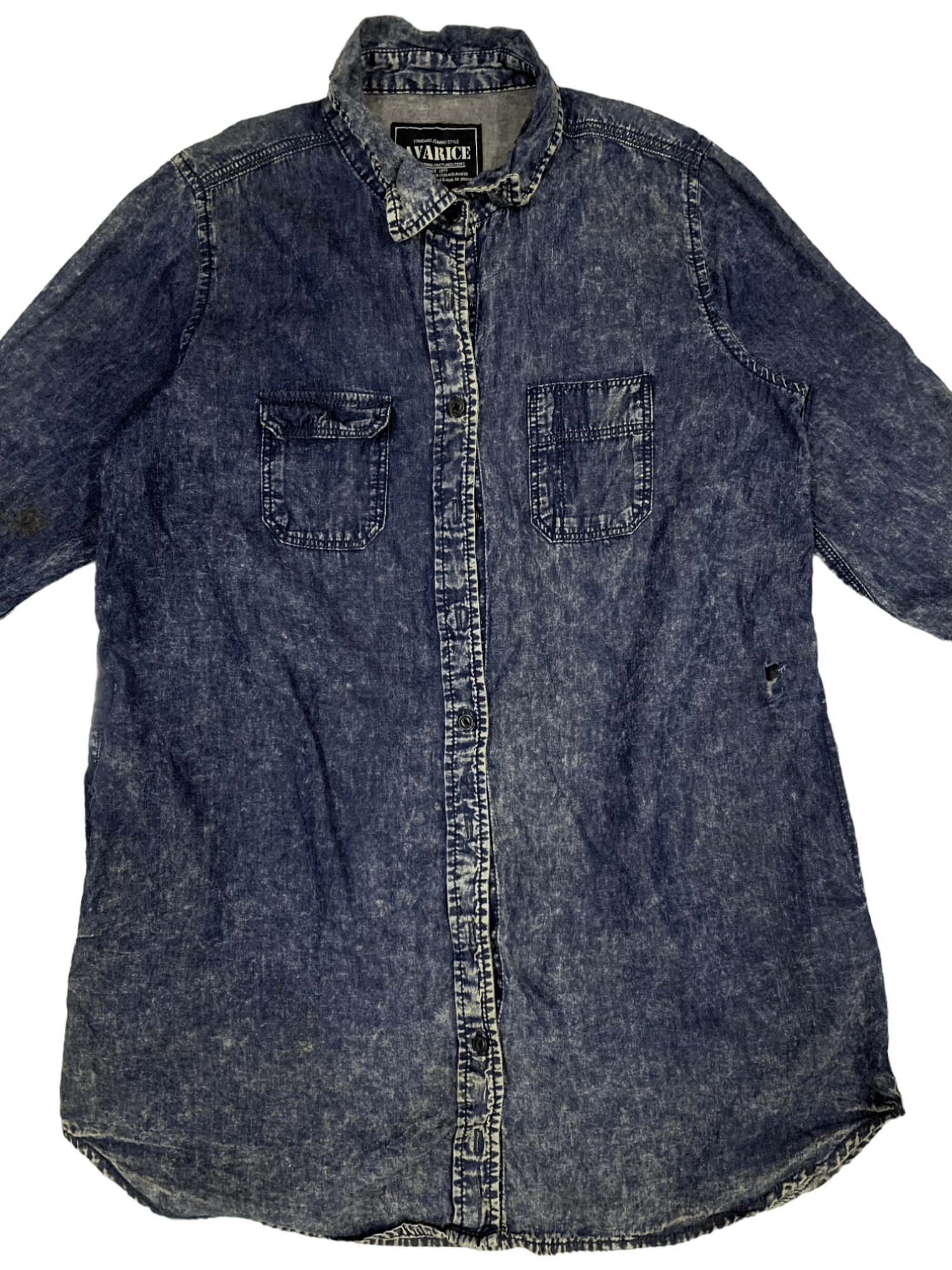 Japanese Brand SALES 🔥 Vintage Japanese Brand Denim Style Shirt Button up Size US M / EU 48-50 / 2 - 2 Thumbnail