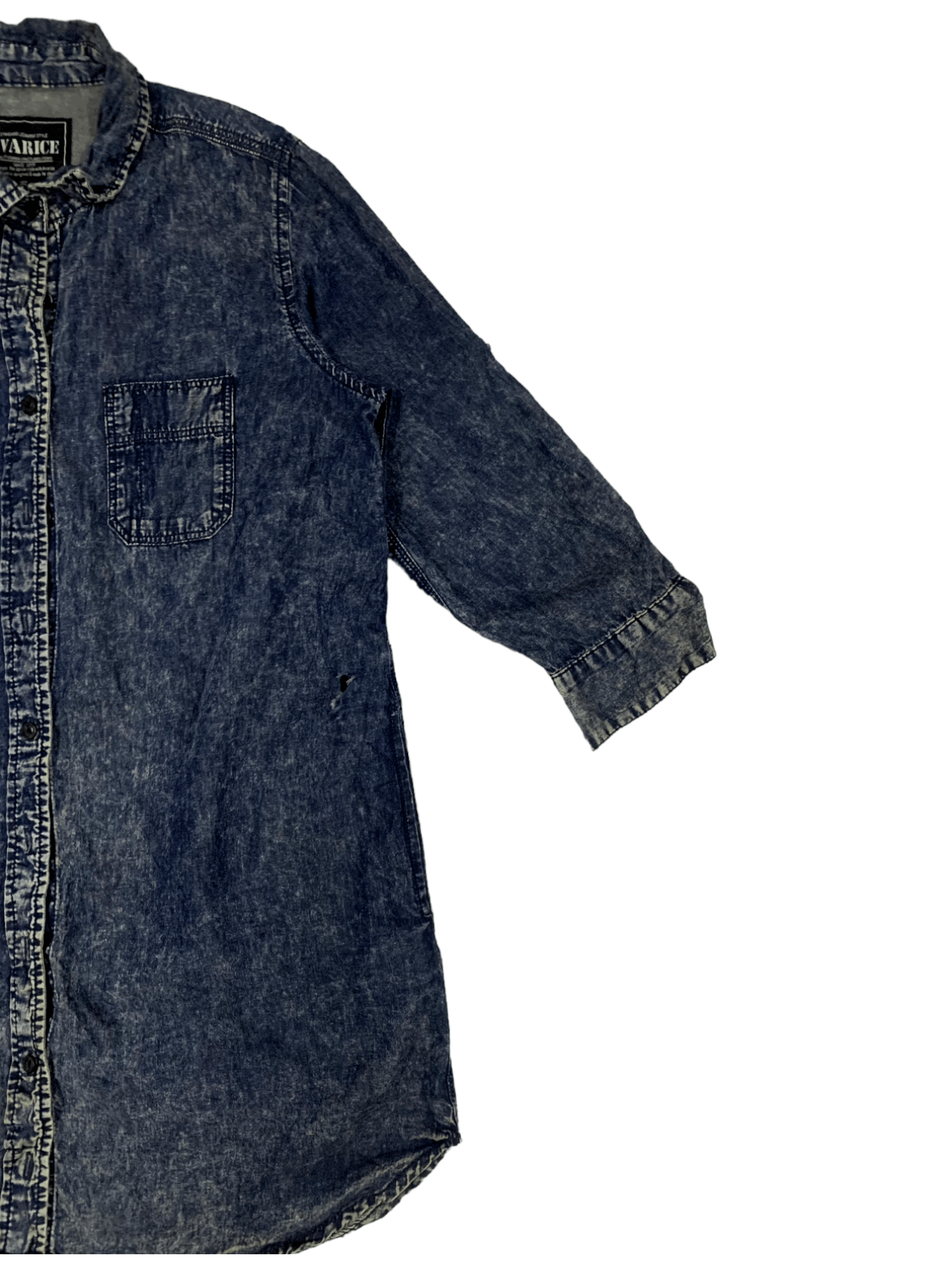Japanese Brand SALES 🔥 Vintage Japanese Brand Denim Style Shirt Button up Size US M / EU 48-50 / 2 - 6 Thumbnail