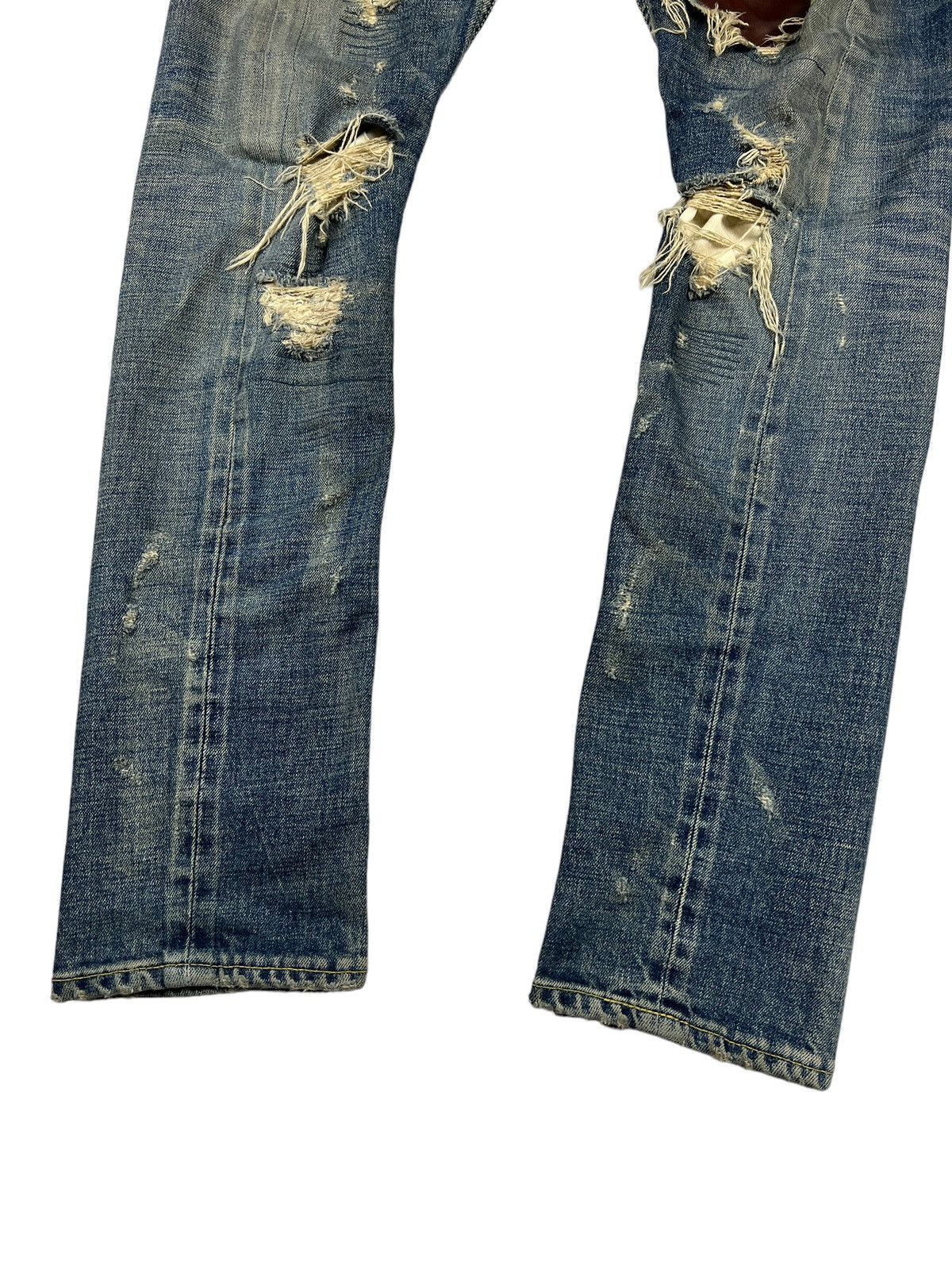 Isamu Katayama Backlash Isamu Katayama Backlash Horse Leather Patch Distressed Denim Size US 33 - 3 Thumbnail