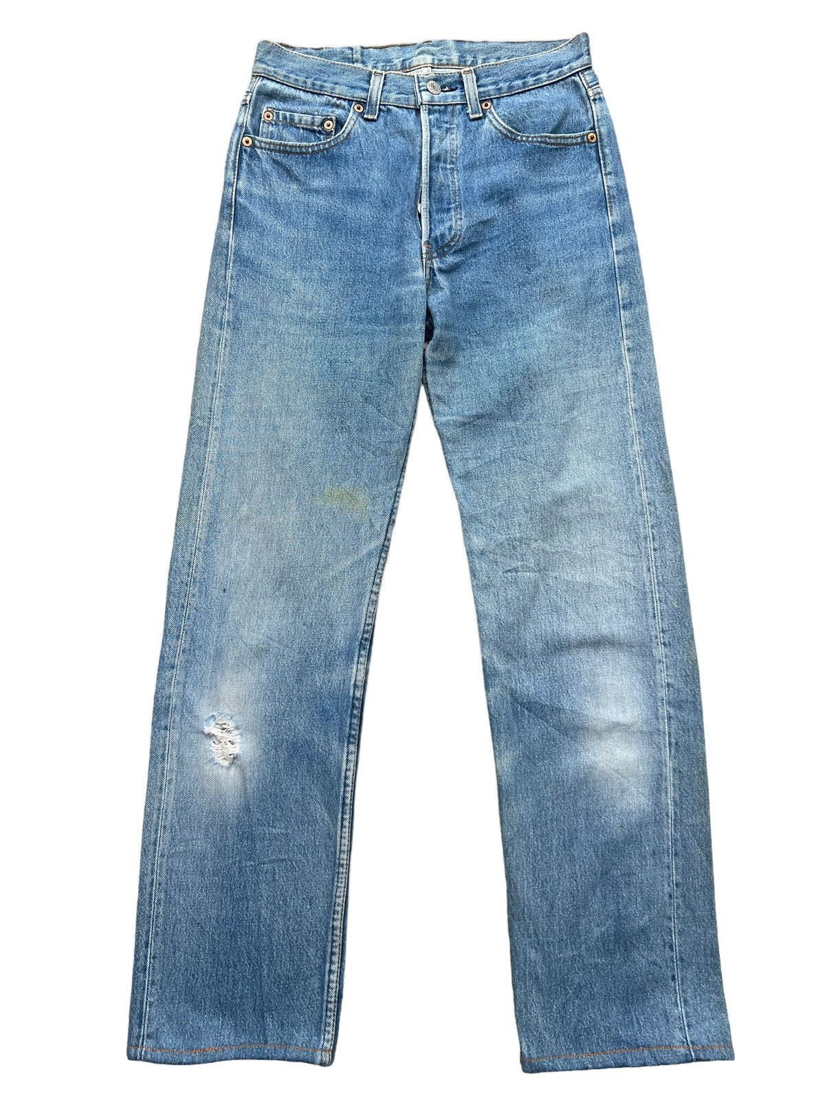 Levi's Vintage 90s Levis 501 USA Jeans Denim Stone Wash 29x29 Size 29" - 1 Thumbnail