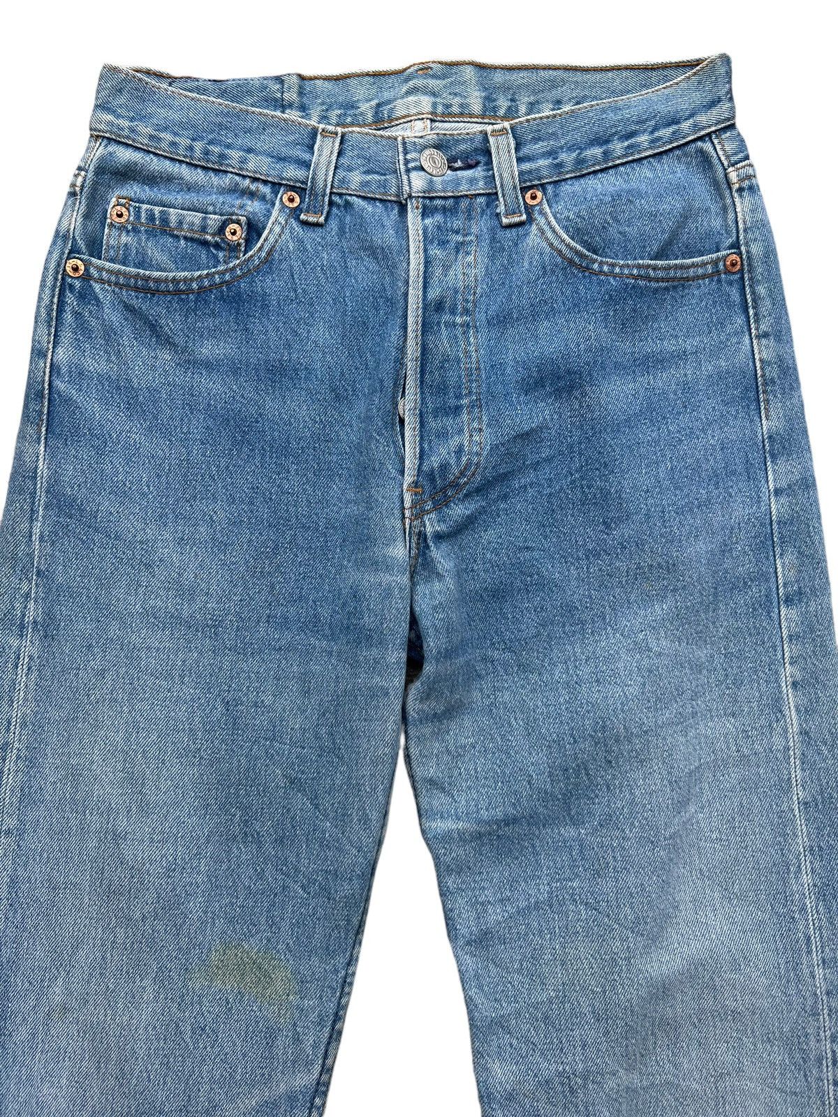 Levi's Vintage 90s Levis 501 USA Jeans Denim Stone Wash 29x29 Size 29" - 3 Thumbnail