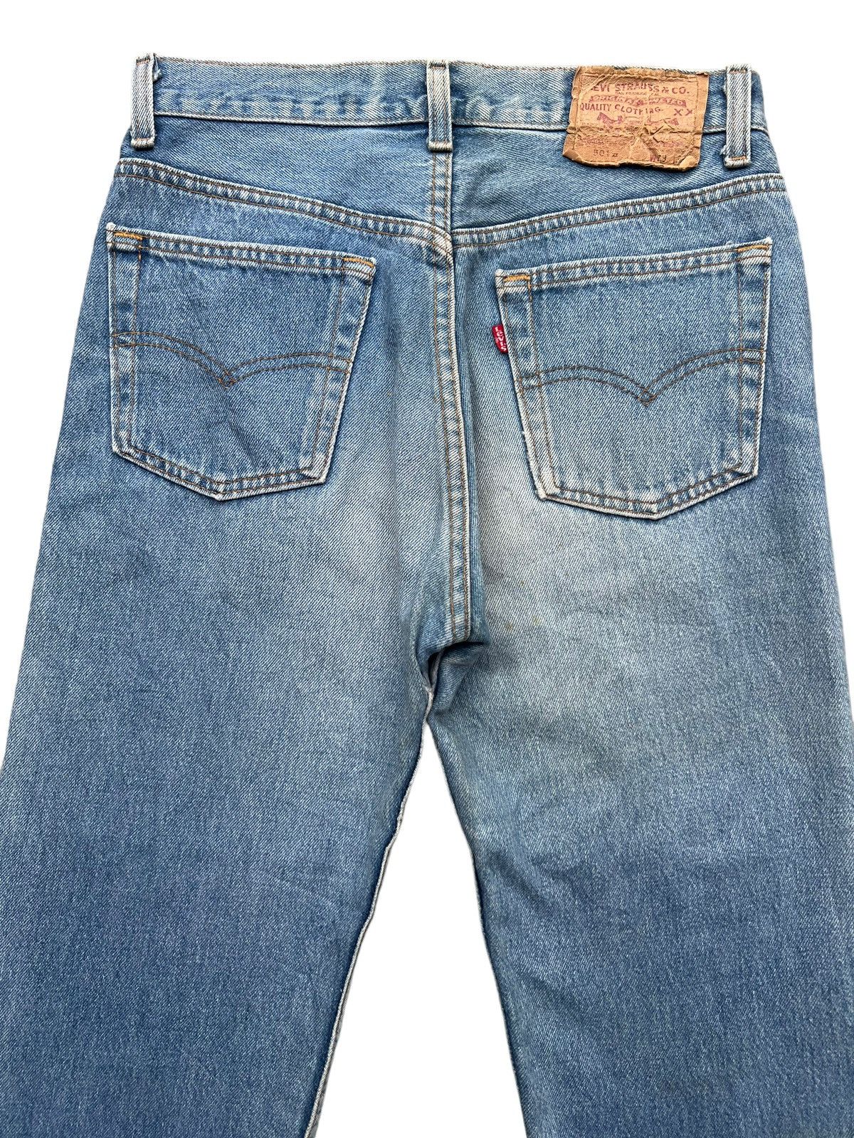 Levi's Vintage 90s Levis 501 USA Jeans Denim Stone Wash 29x29 Size 29" - 4 Thumbnail