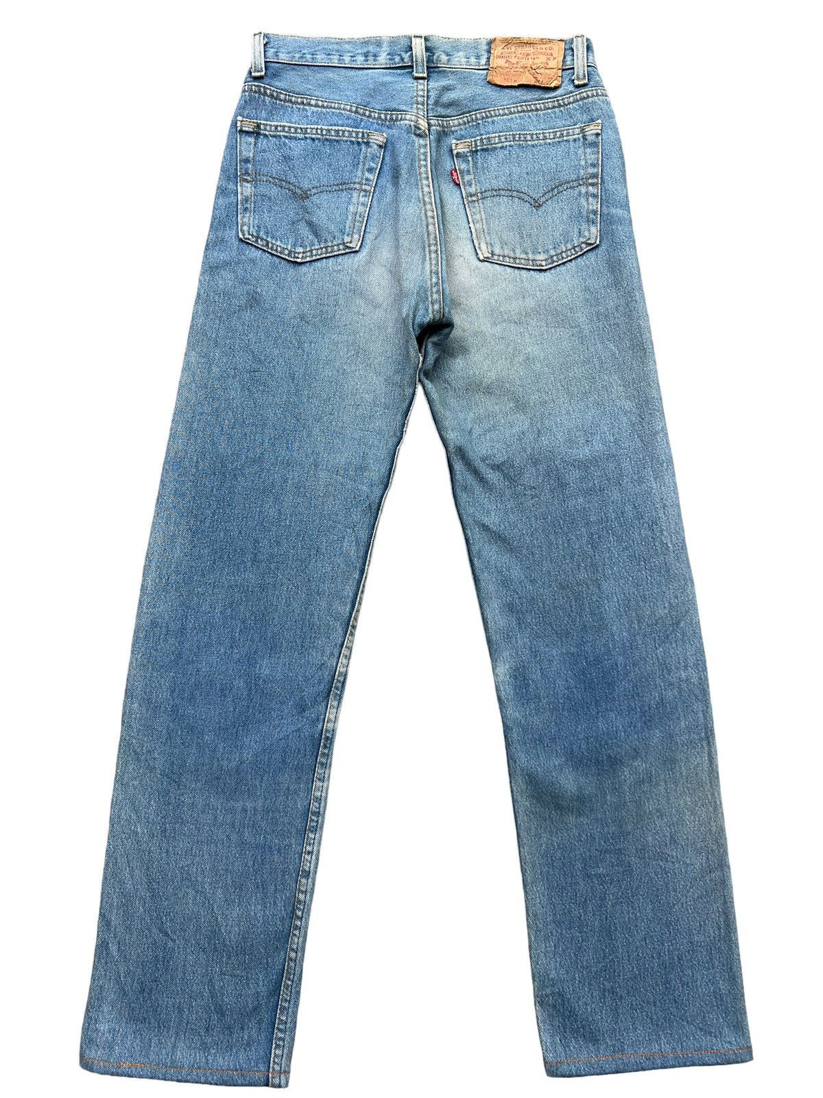 Levi's Vintage 90s Levis 501 USA Jeans Denim Stone Wash 29x29 Size 29" - 2 Thumbnail