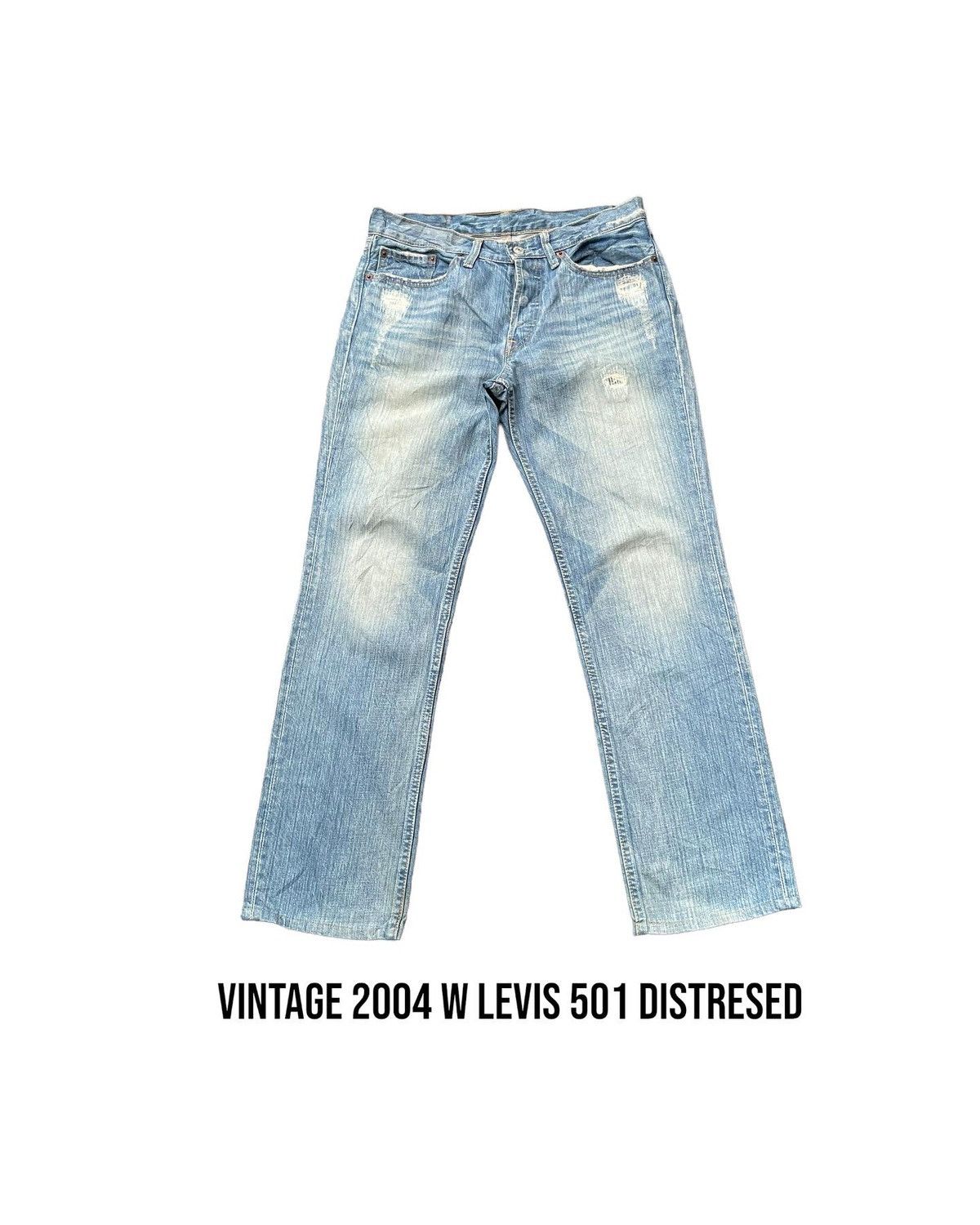 Levi's Vintage 2004 Levis Women 501 Distresed Rework Size 32" / US 10 / IT 46 - 1 Thumbnail
