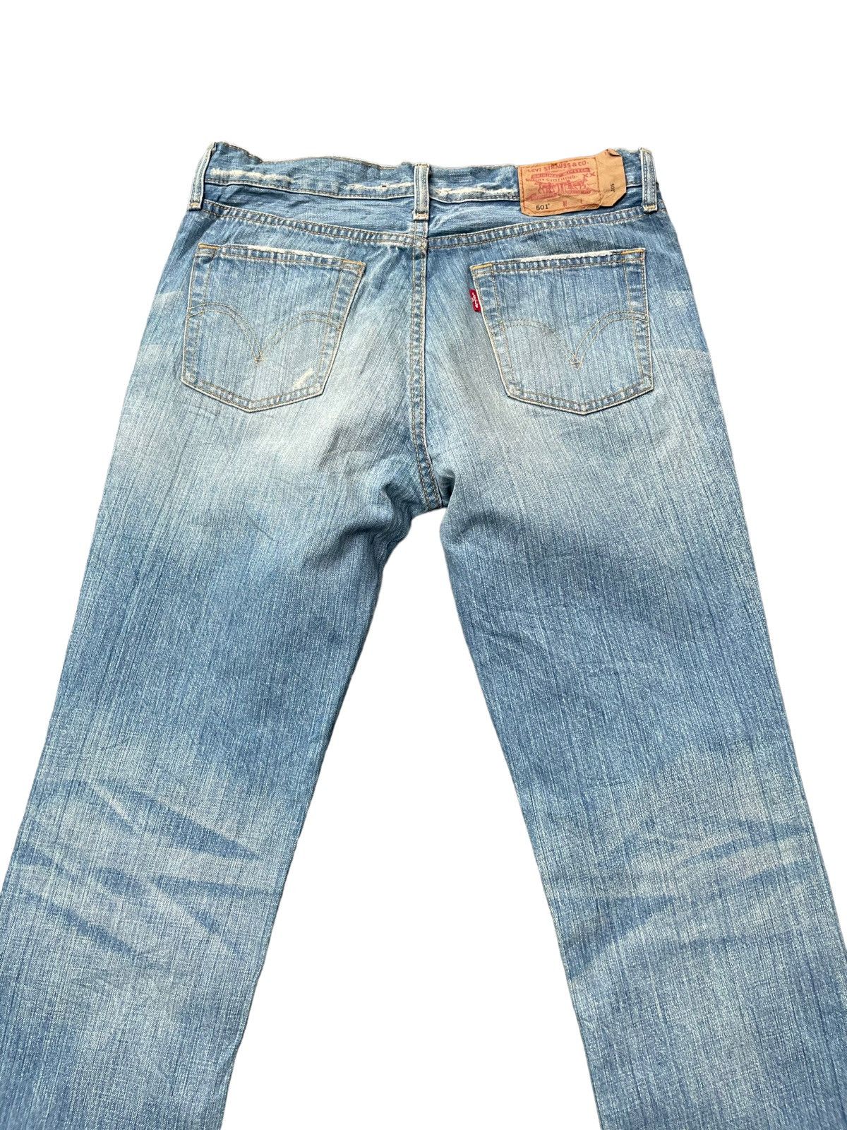 Levi's Vintage 2004 Levis Women 501 Distresed Rework Size 32" / US 10 / IT 46 - 7 Thumbnail